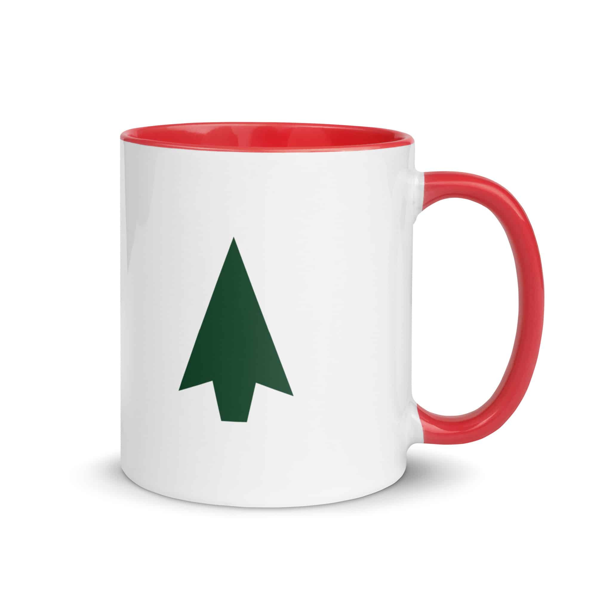 Forest Green Solid Arrowhead Color Inside Mug