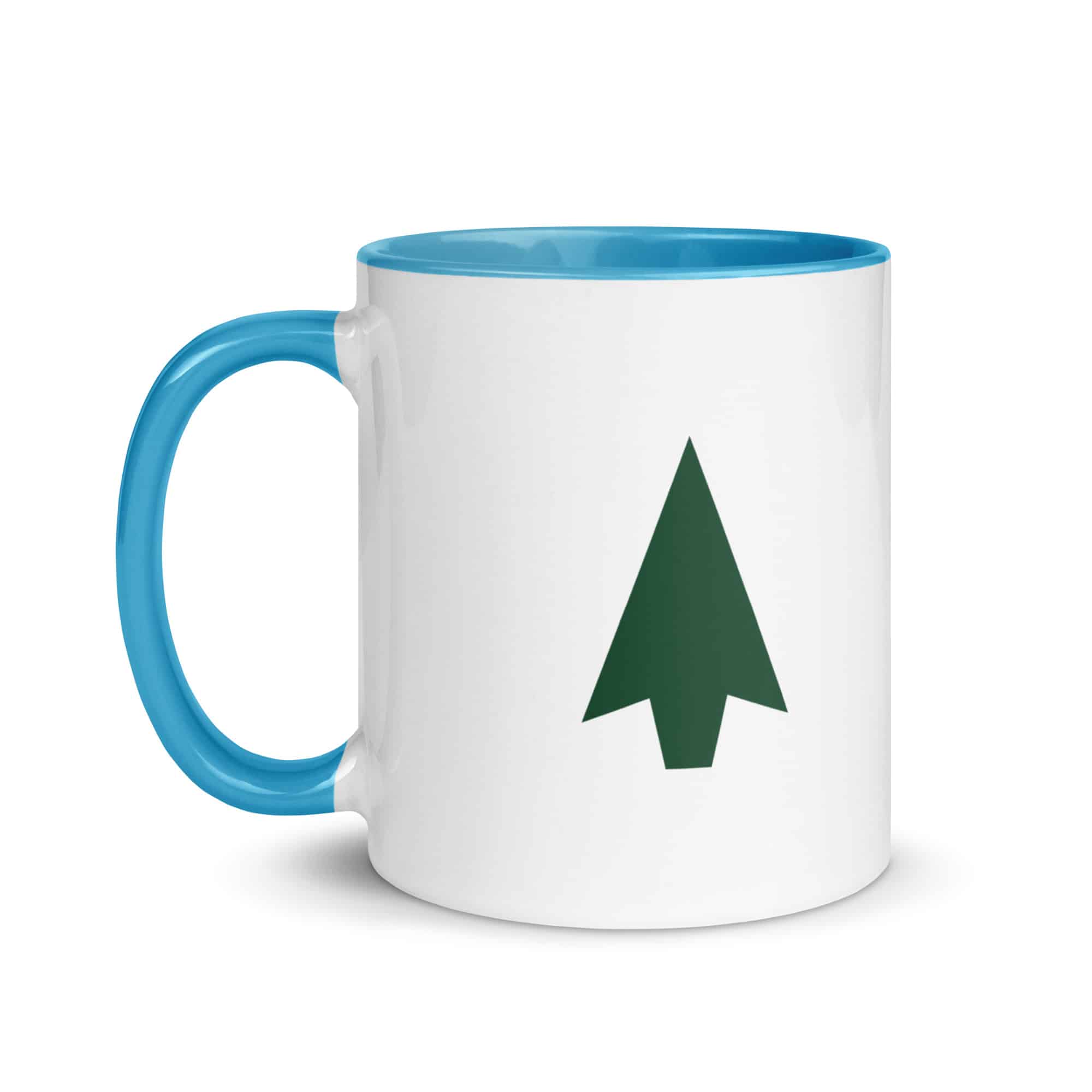 Forest Green Solid Arrowhead Color Inside Mug