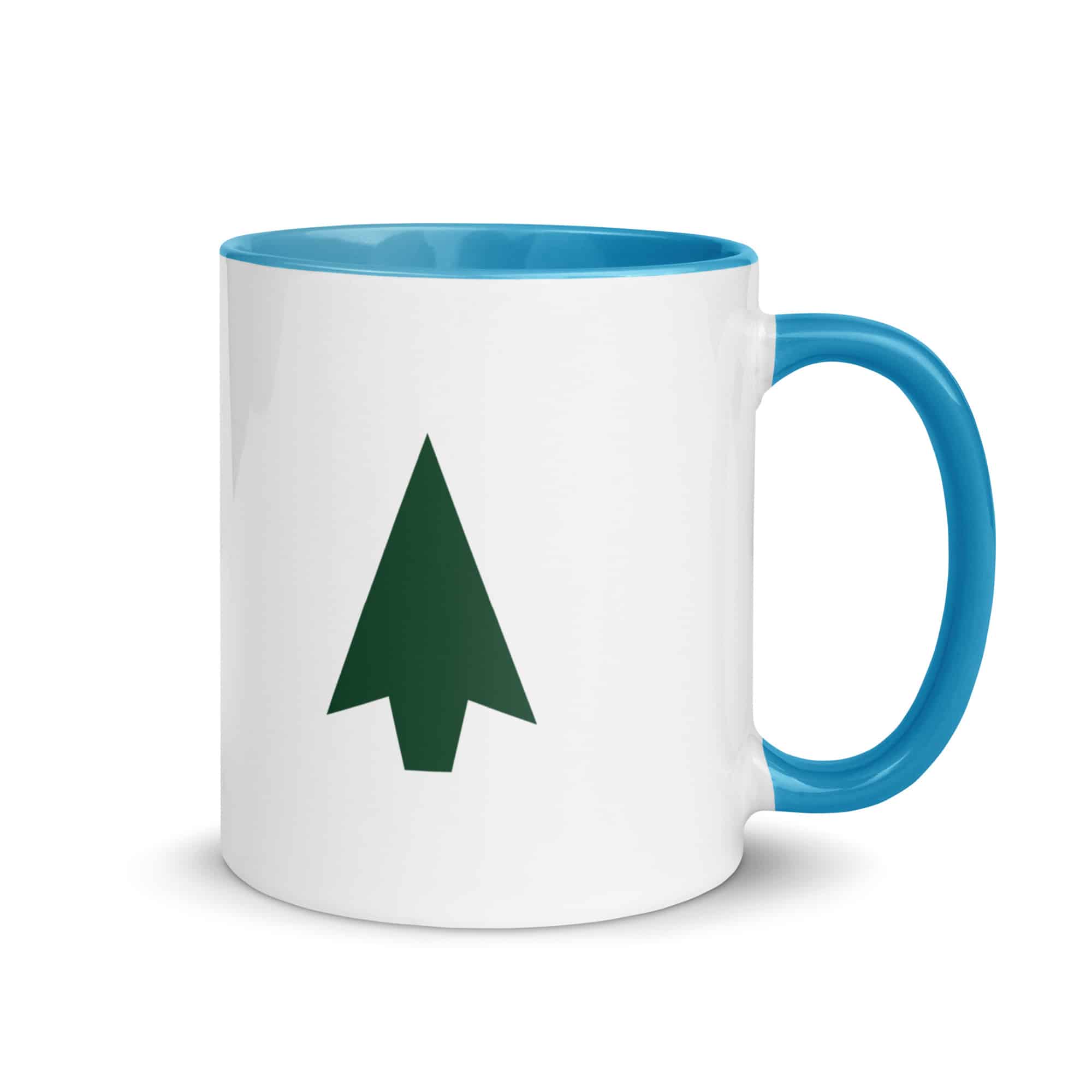 Forest Green Solid Arrowhead Color Inside Mug