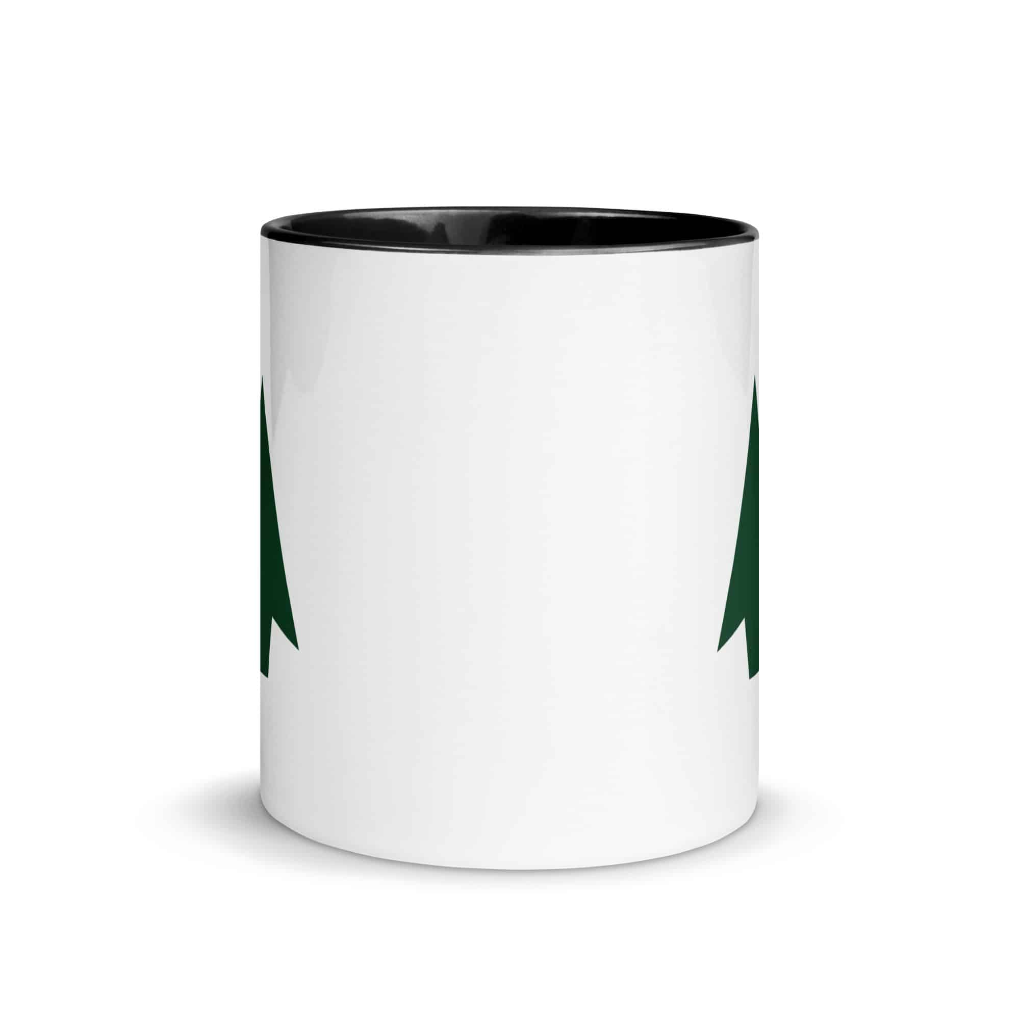 Forest Green Solid Arrowhead Color Inside Mug