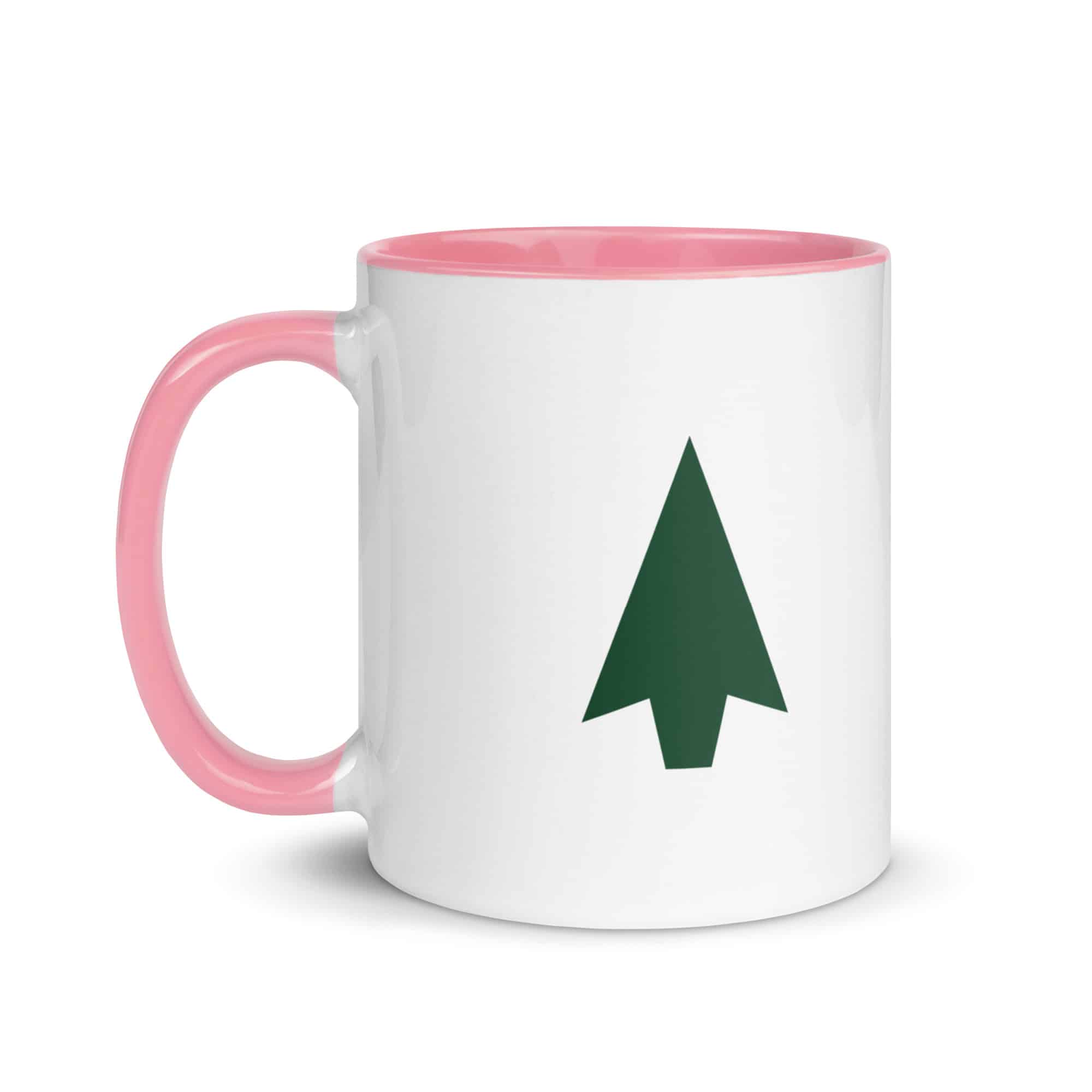 Forest Green Solid Arrowhead Color Inside Mug