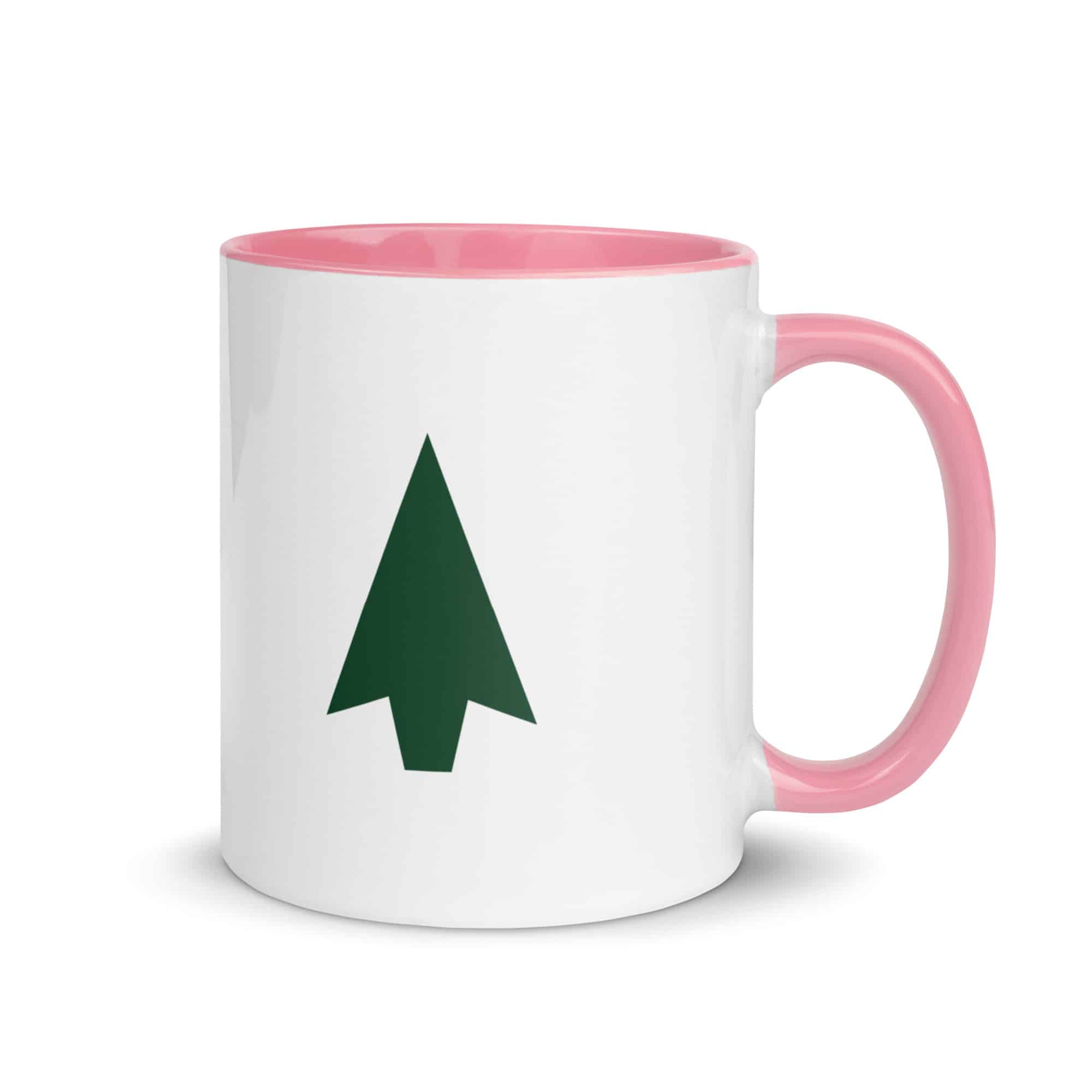 Forest Green Solid Arrowhead Color Inside Mug