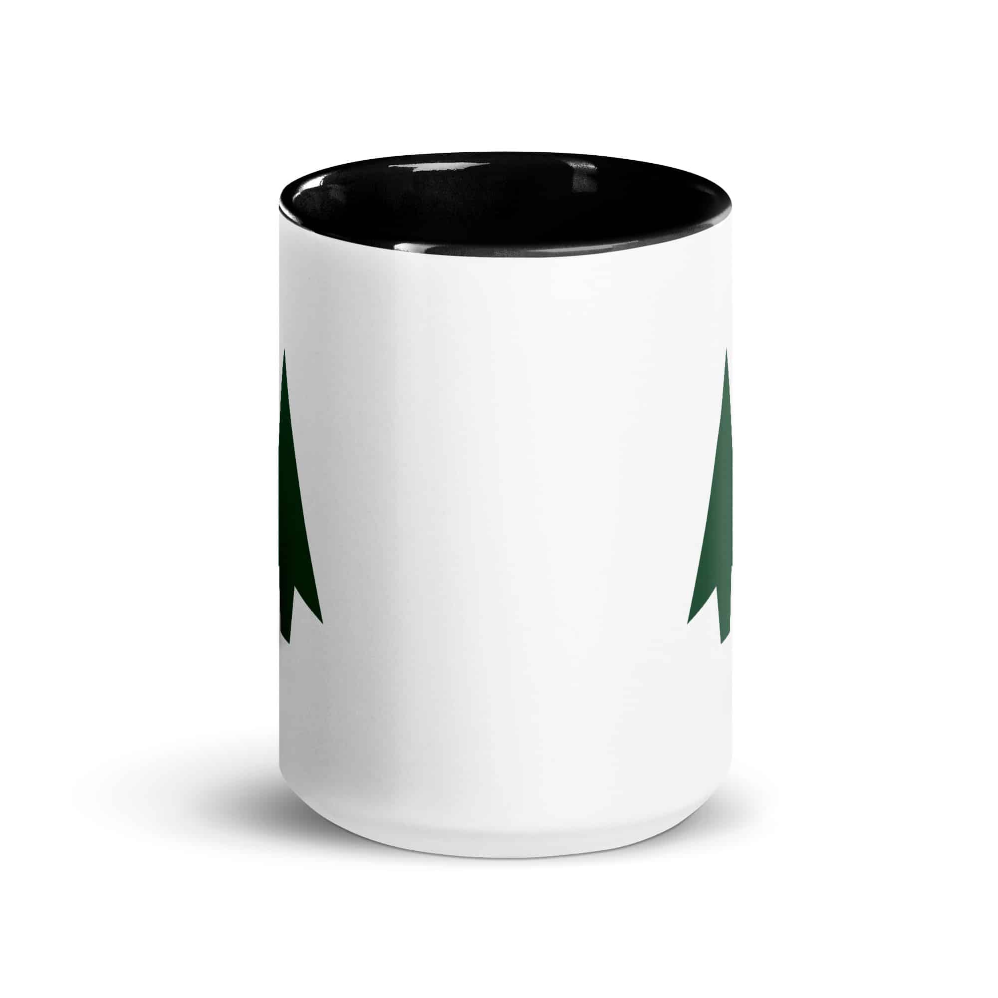Forest Green Solid Arrowhead Color Inside Mug