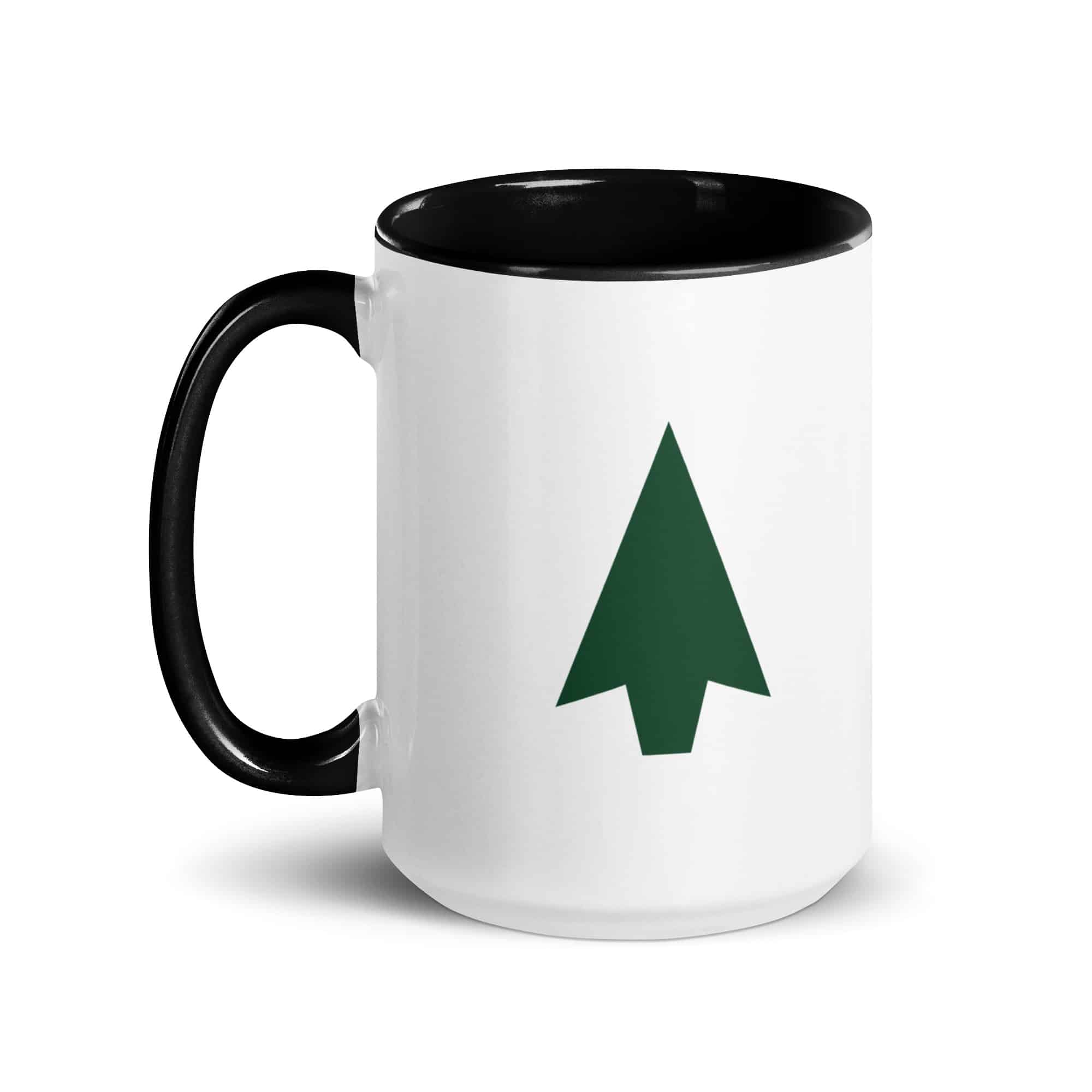Forest Green Solid Arrowhead Color Inside Mug