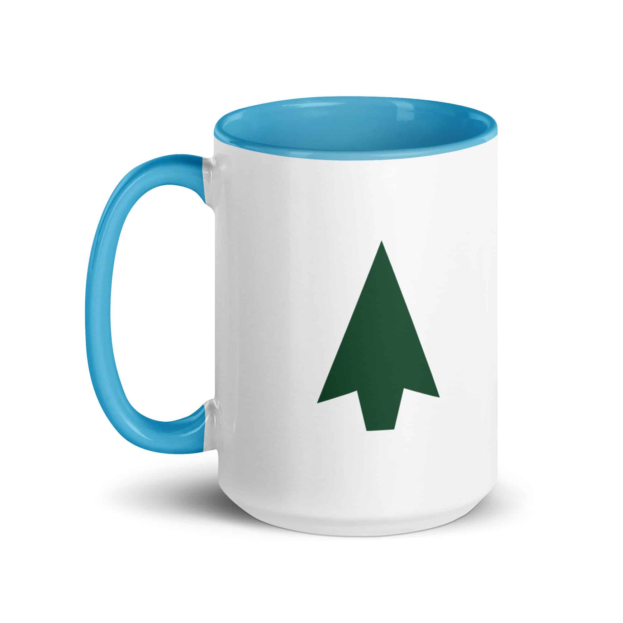 Forest Green Solid Arrowhead Color Inside Mug