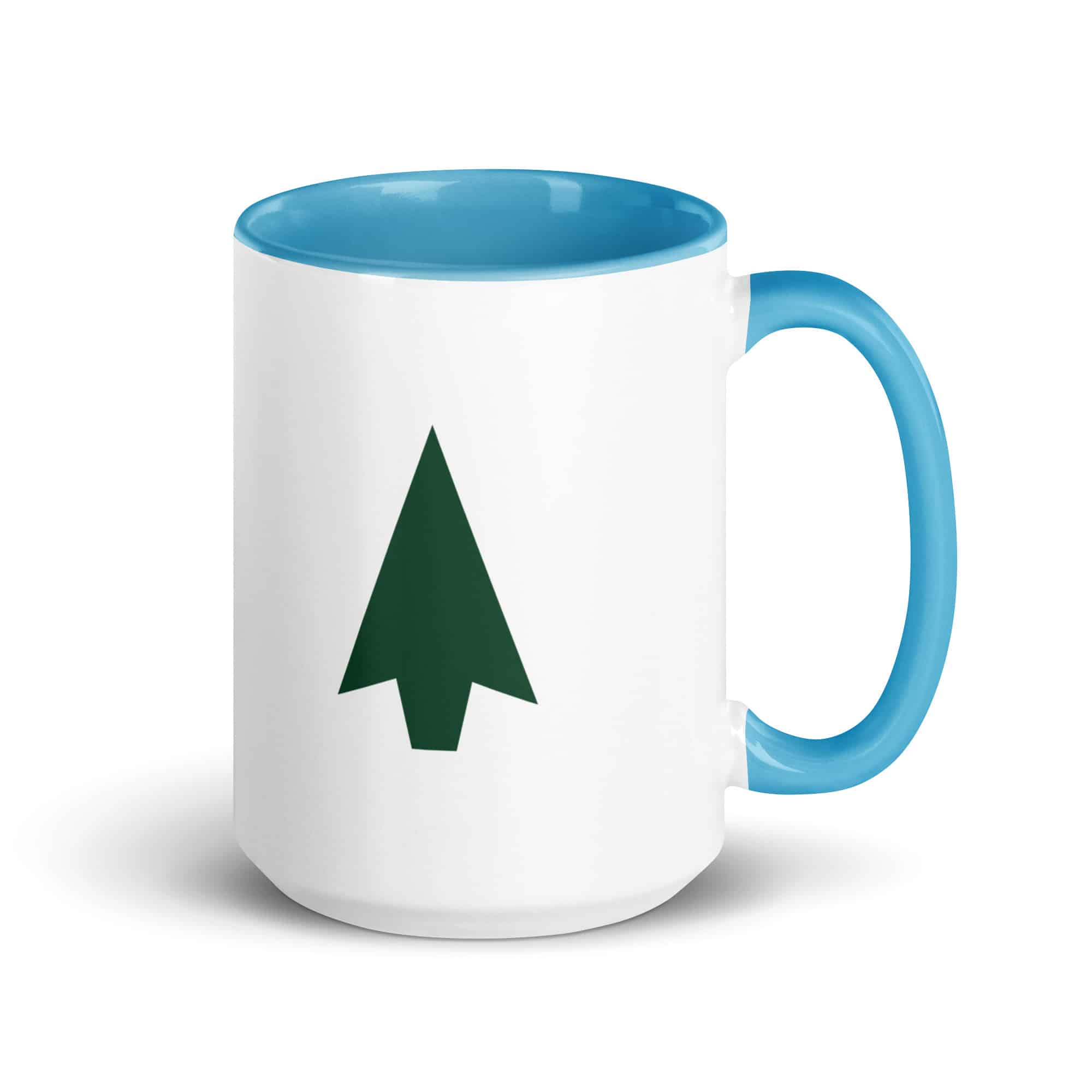 Forest Green Solid Arrowhead Color Inside Mug