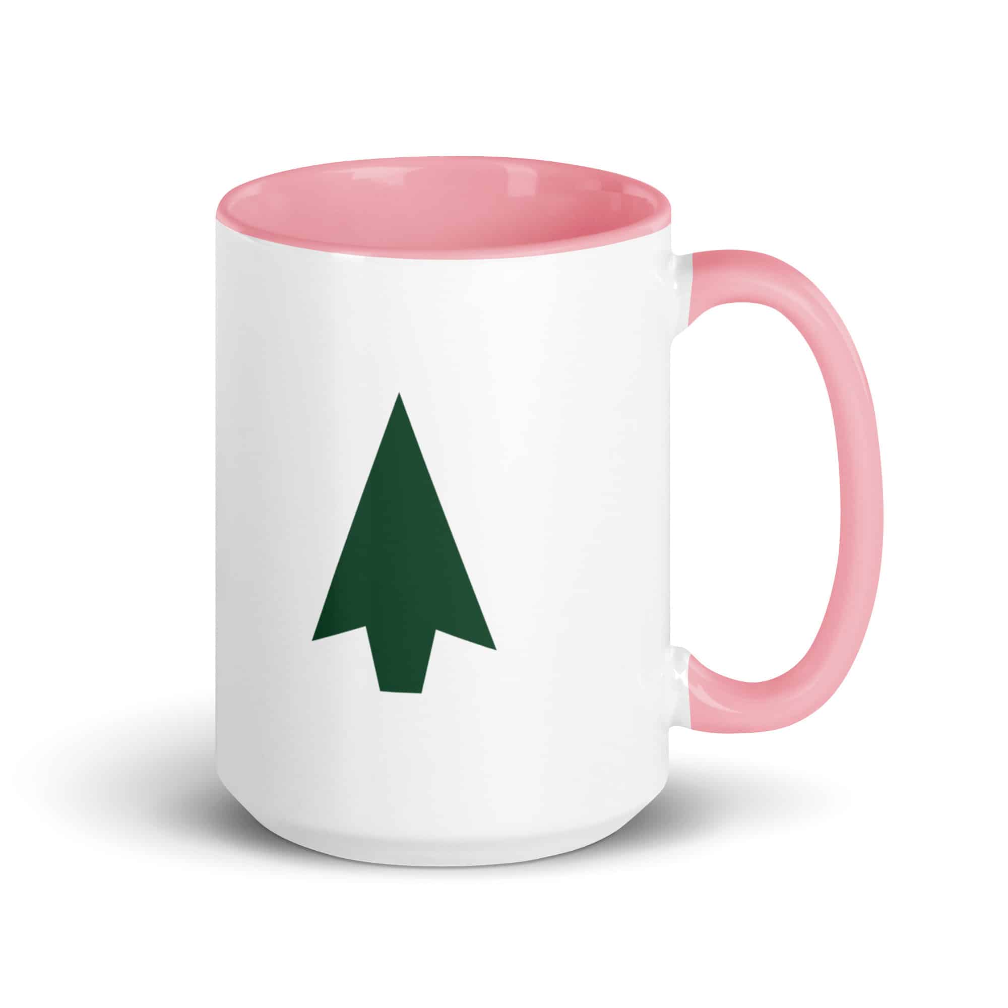 Forest Green Solid Arrowhead Color Inside Mug