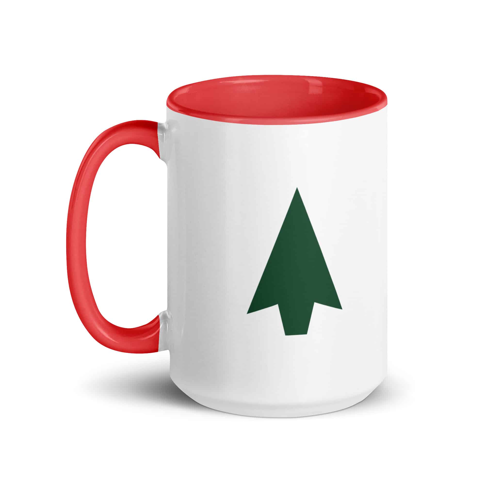 Forest Green Solid Arrowhead Color Inside Mug
