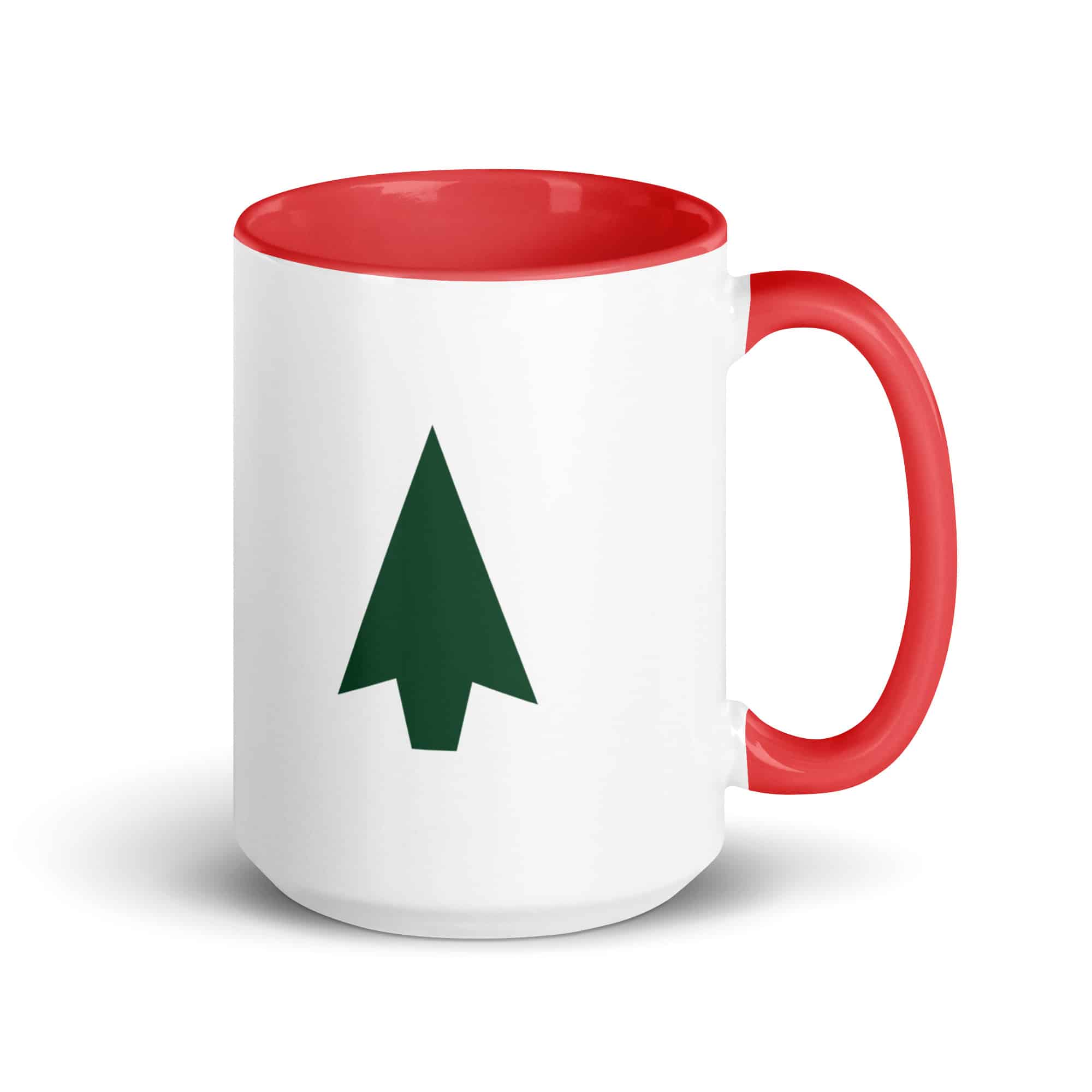 Forest Green Solid Arrowhead Color Inside Mug