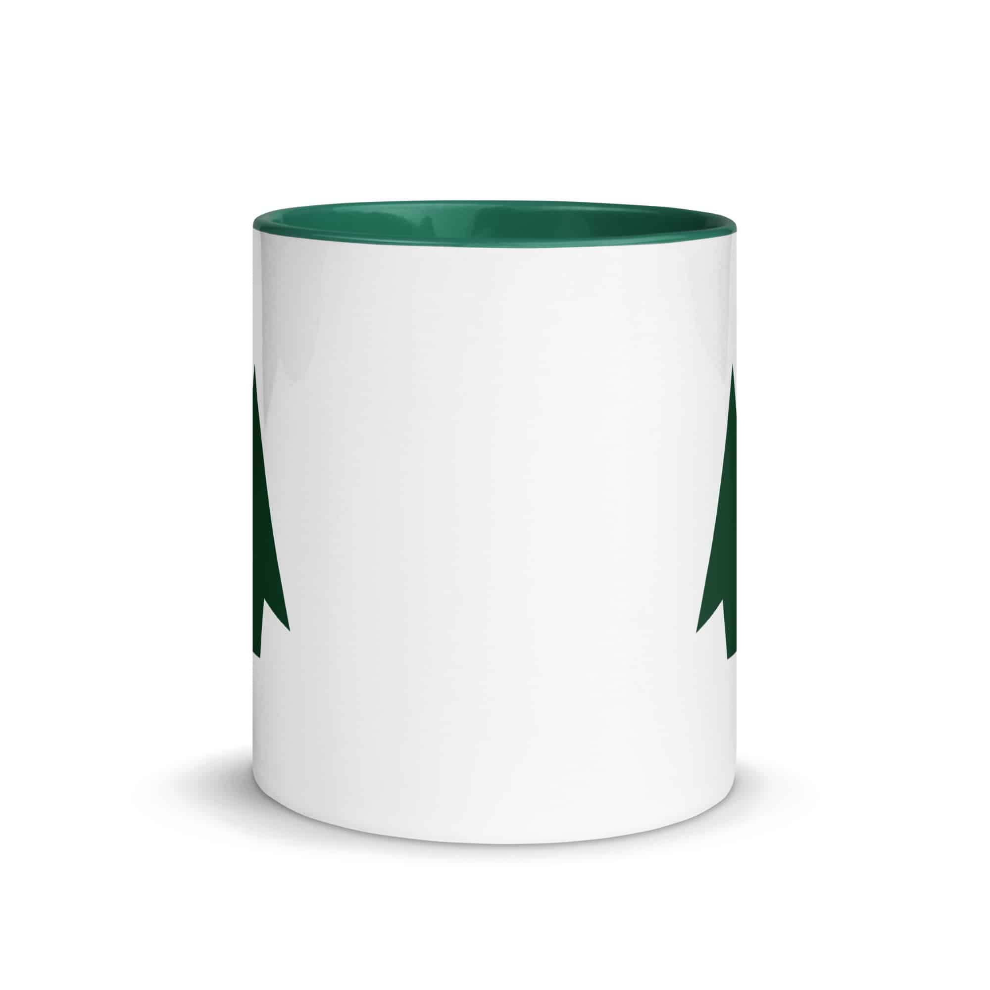 Forest Green Solid Arrowhead Color Inside Mug