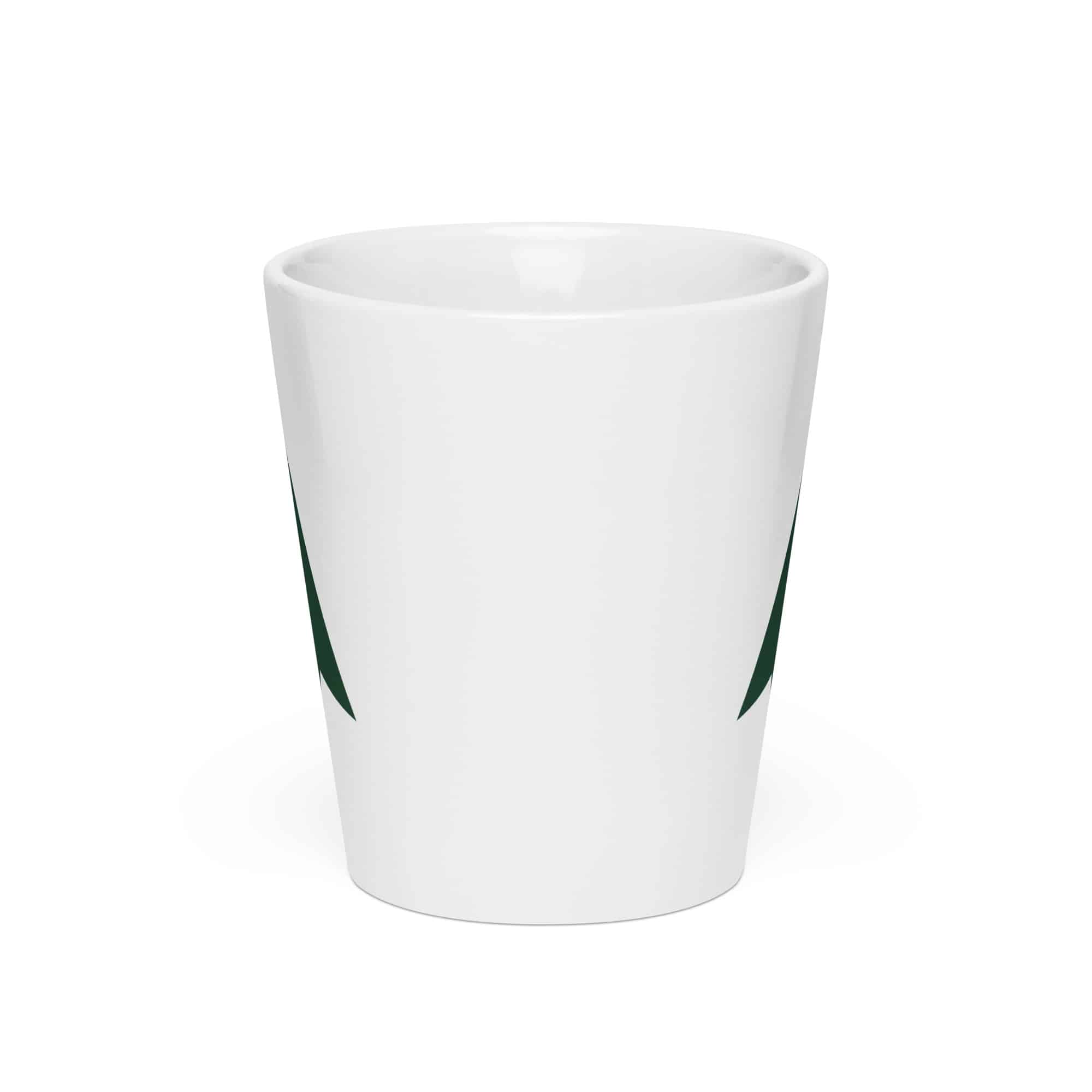 Forest Green Solid Arrowhead Latte Mug