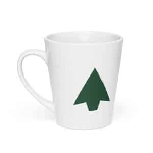 01 Solid Arrowhead Forest Green Latte Mug - 12 oz - Main