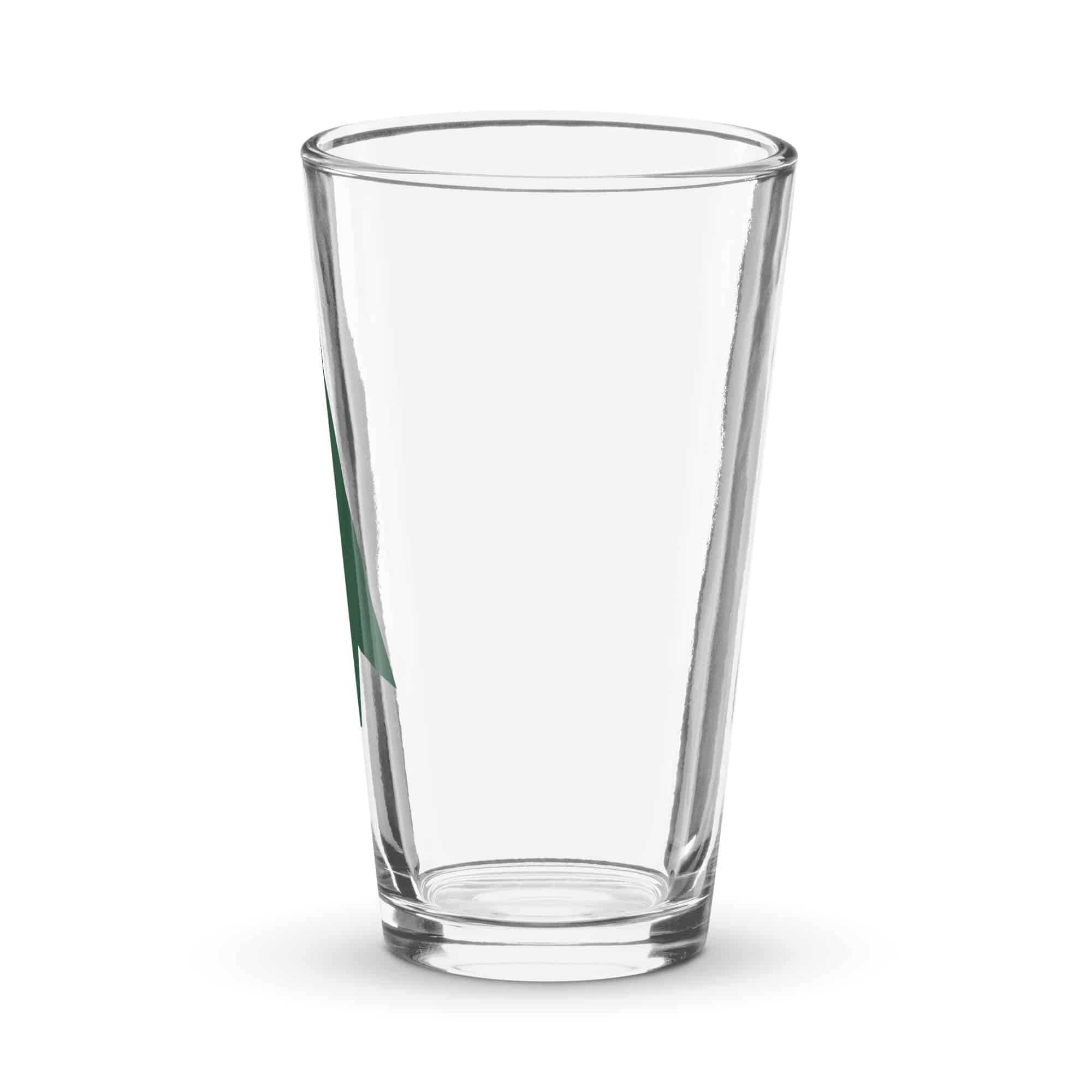 Forest Green Solid Arrowhead Pint Glass