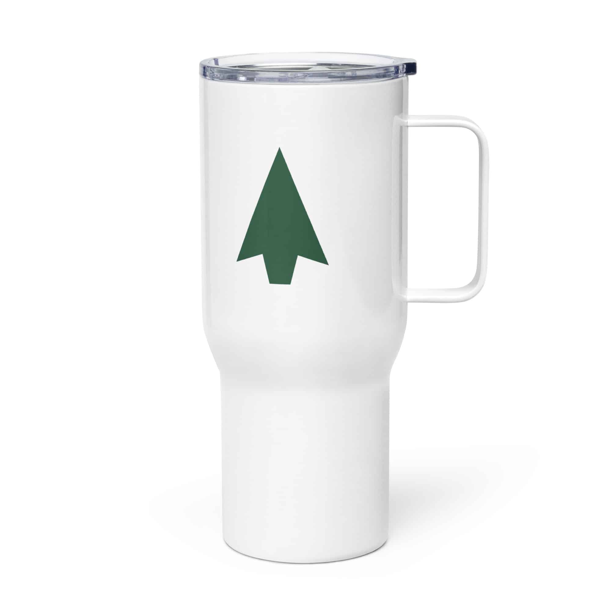 Forest Green Solid Arrowhead Travel Mug