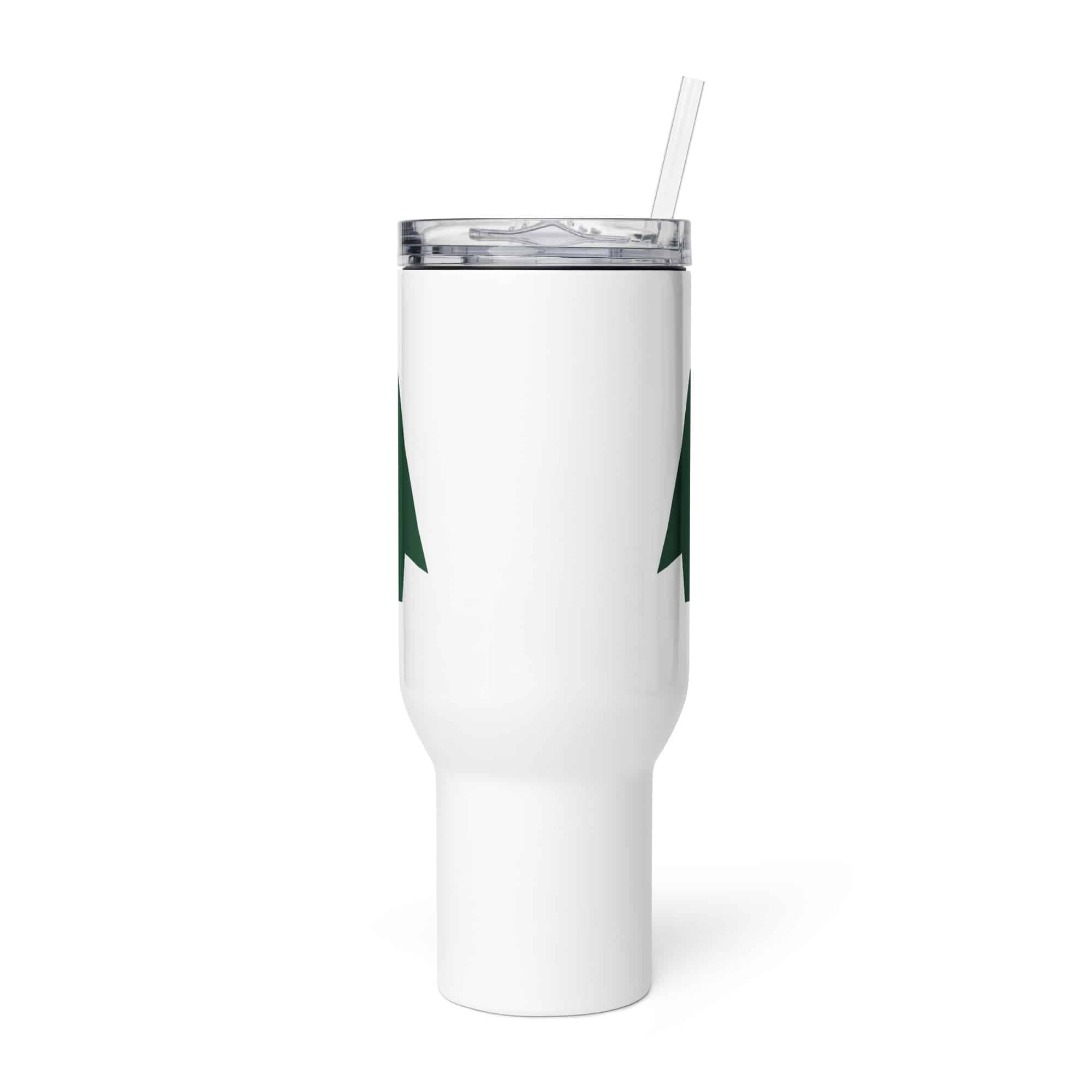 Forest Green Solid Arrowhead Travel Mug