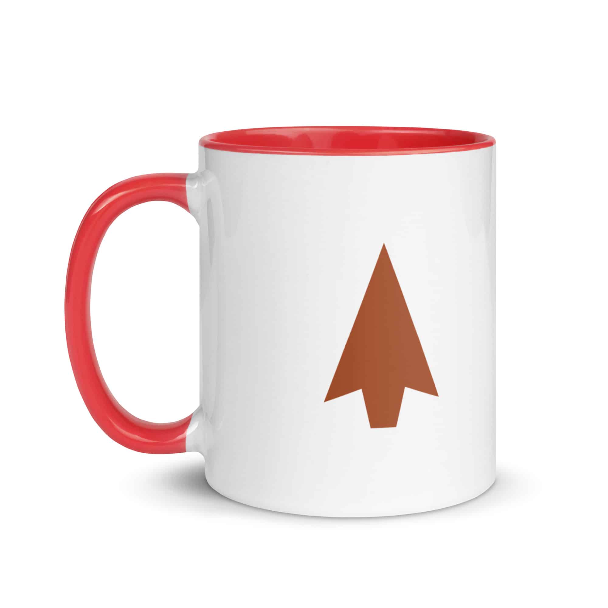 Terracotta Solid Arrowhead Color Inside Mug