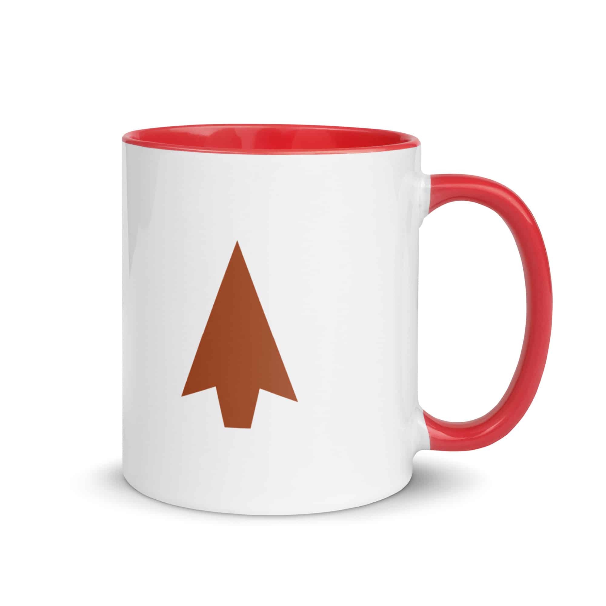 Terracotta Solid Arrowhead Color Inside Mug