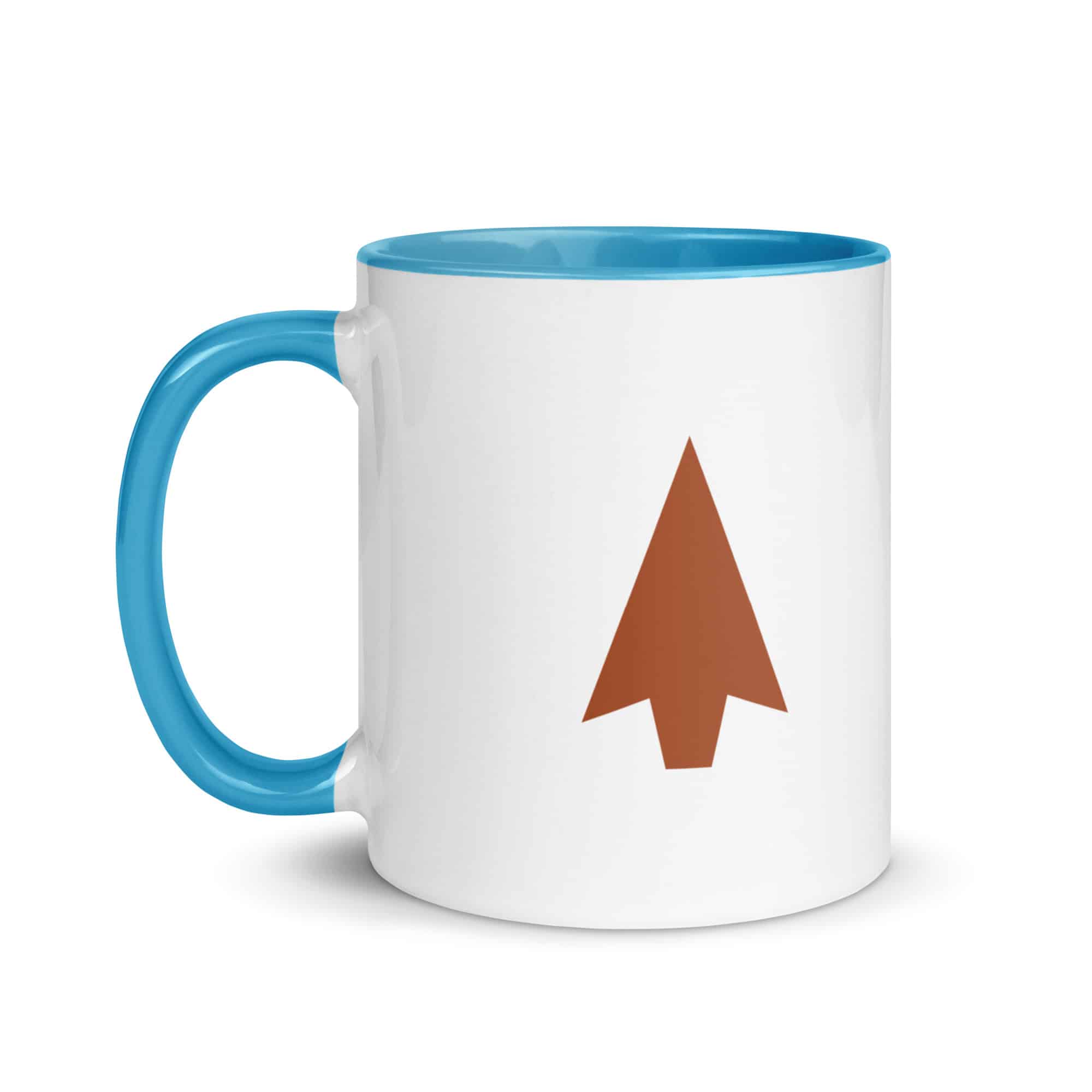 Terracotta Solid Arrowhead Color Inside Mug