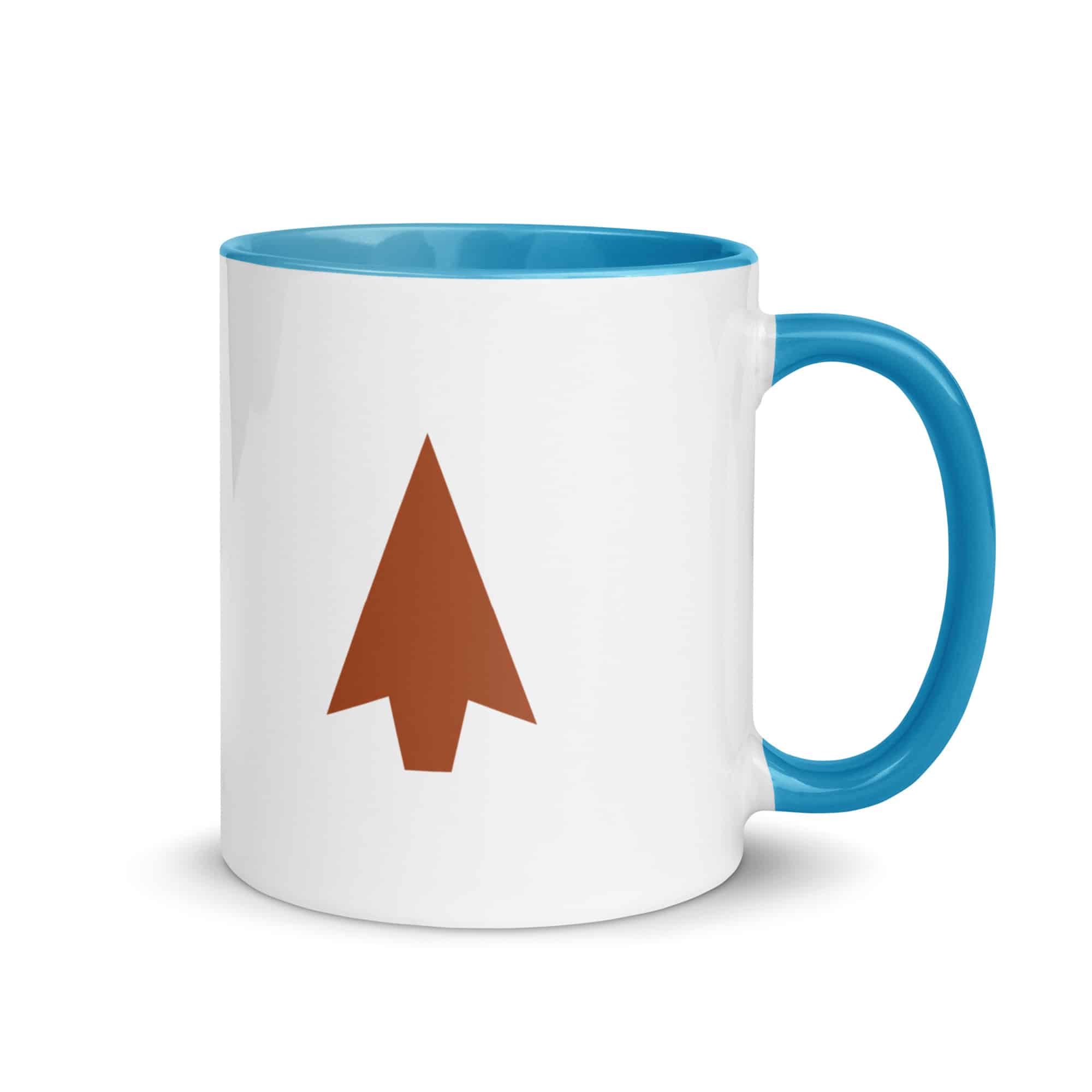 Terracotta Solid Arrowhead Color Inside Mug