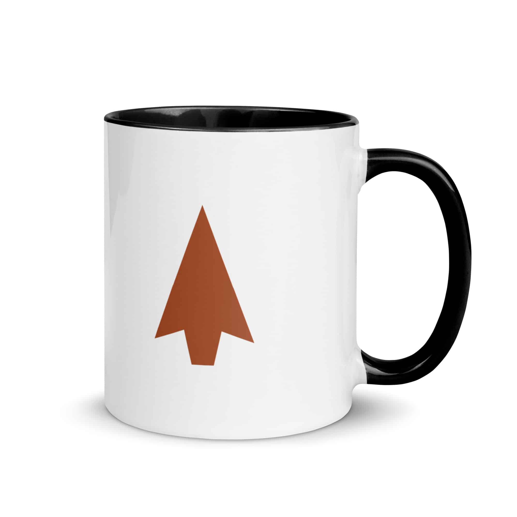 Terracotta Solid Arrowhead Color Inside Mug