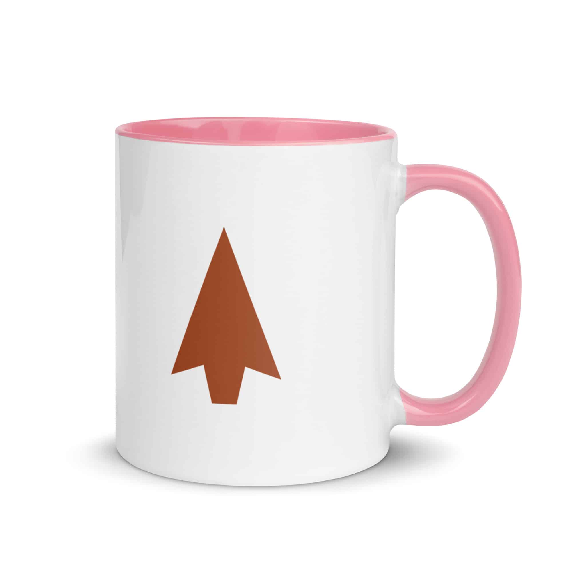 Terracotta Solid Arrowhead Color Inside Mug
