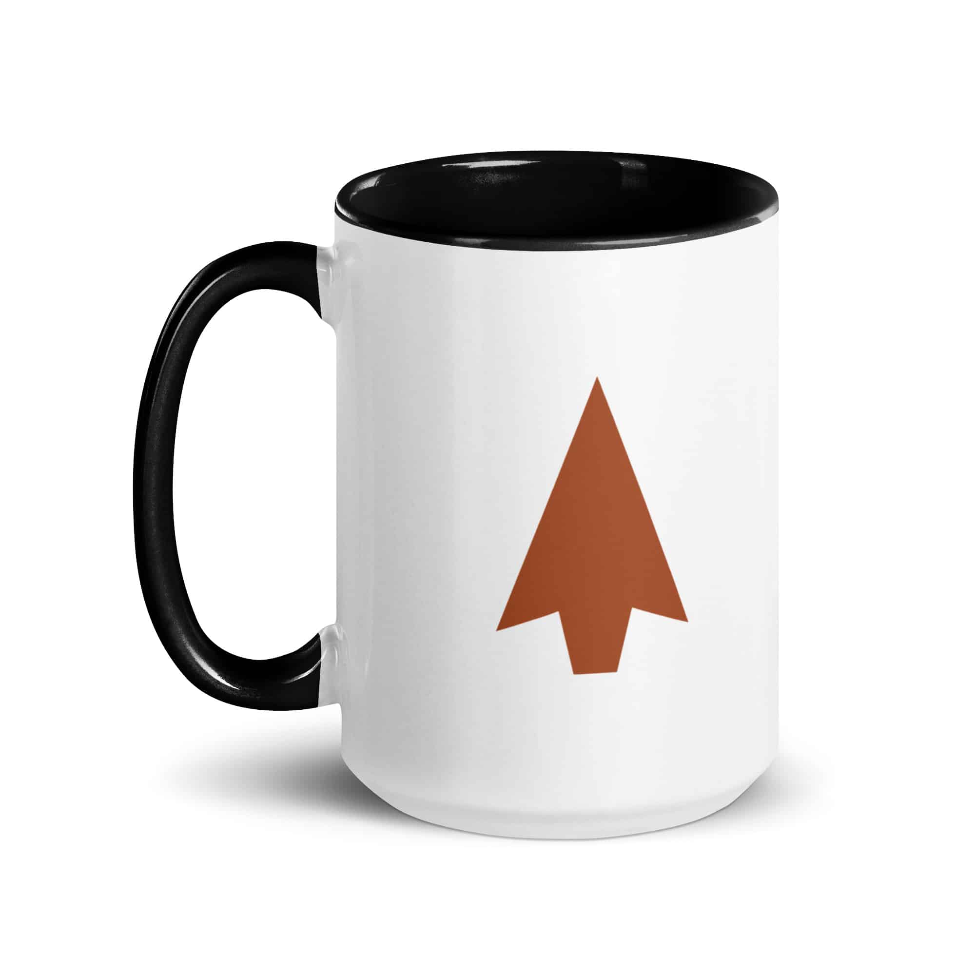 Terracotta Solid Arrowhead Color Inside Mug