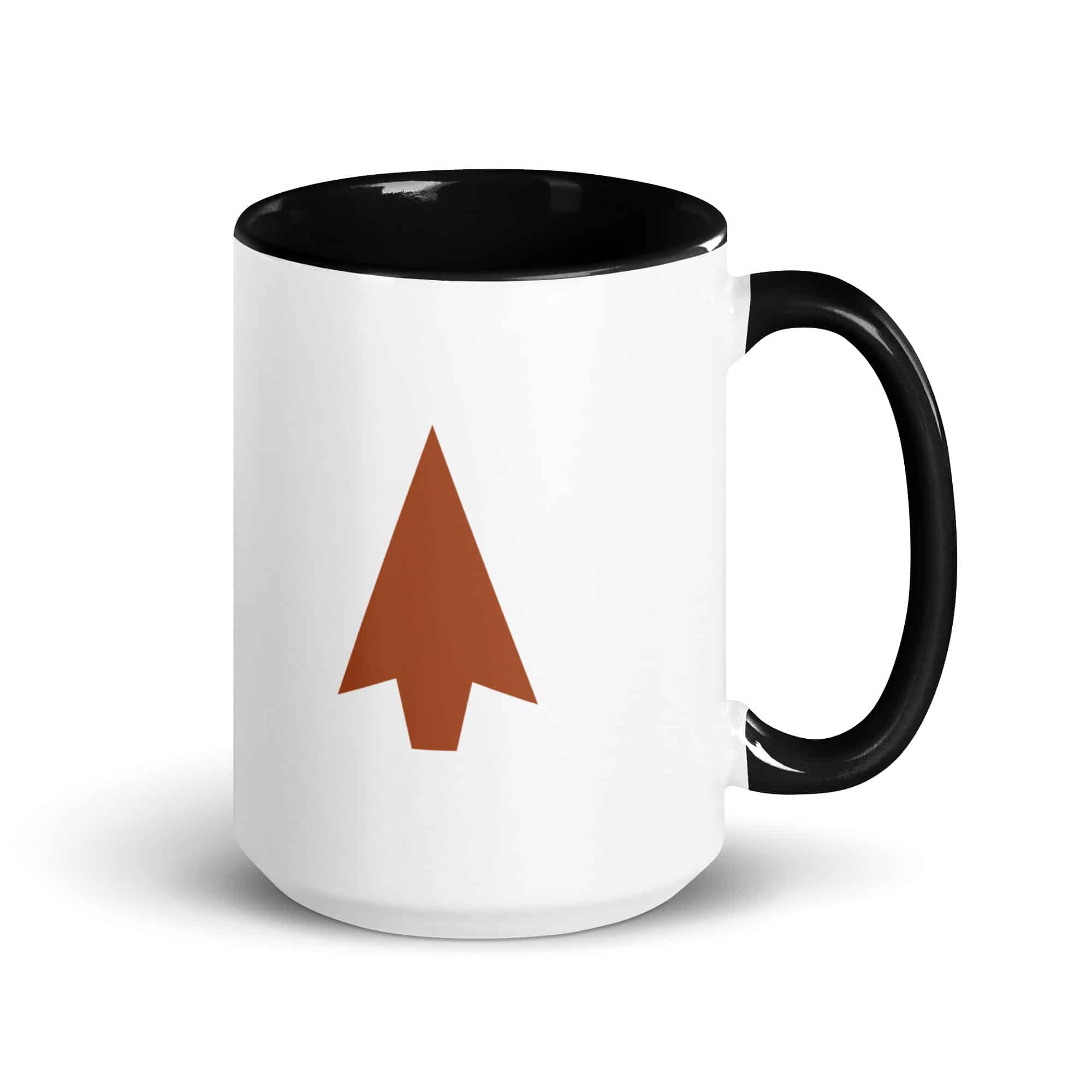 Terracotta Solid Arrowhead Color Inside Mug