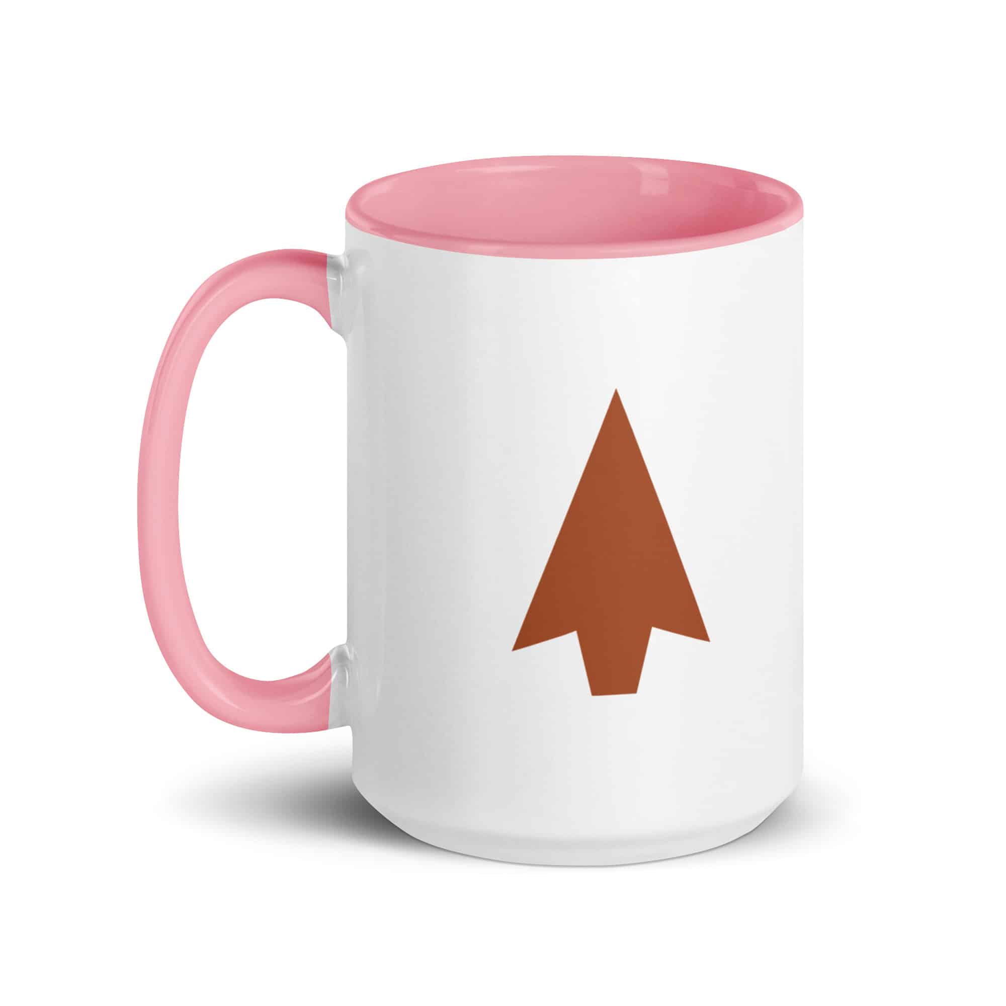 Terracotta Solid Arrowhead Color Inside Mug