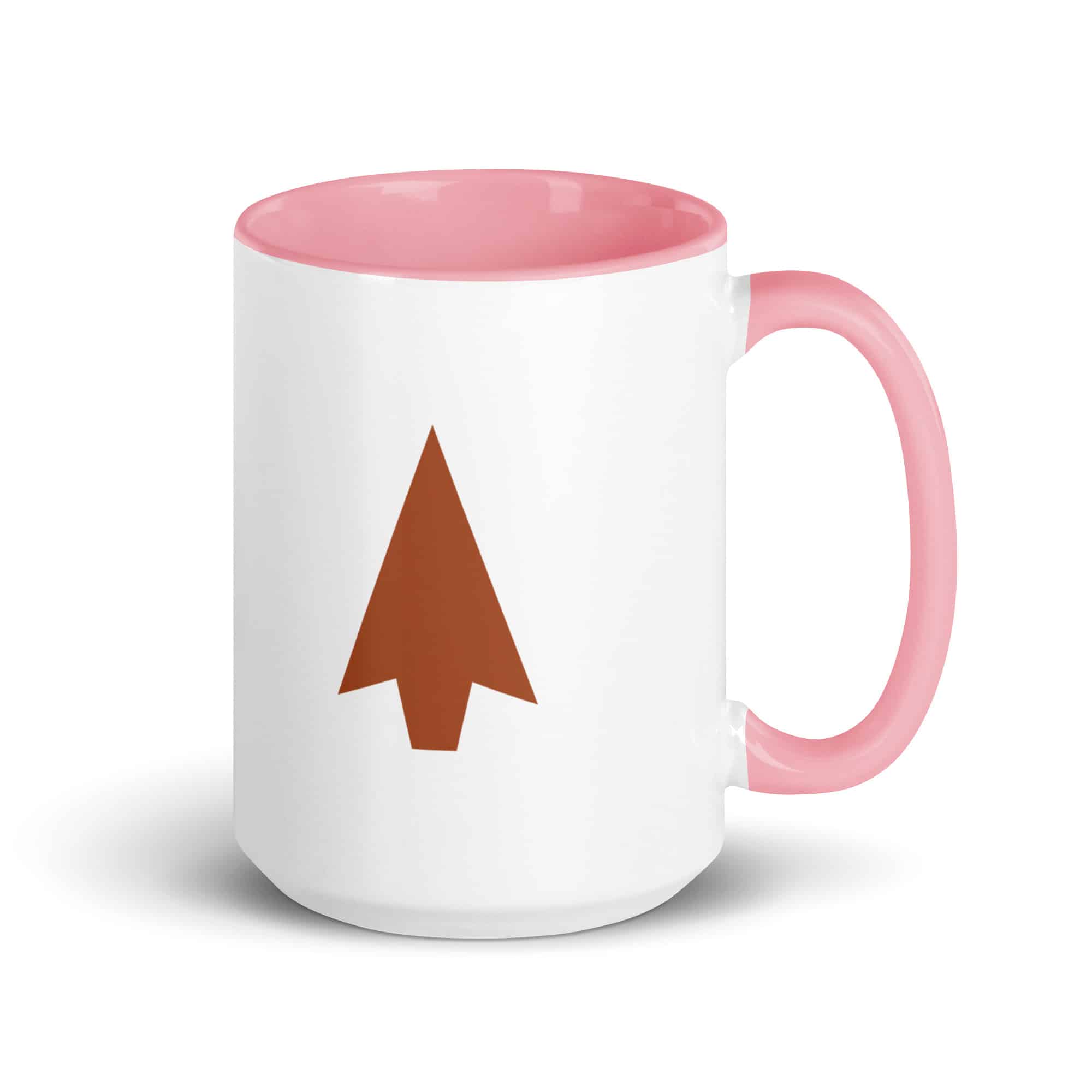 Terracotta Solid Arrowhead Color Inside Mug