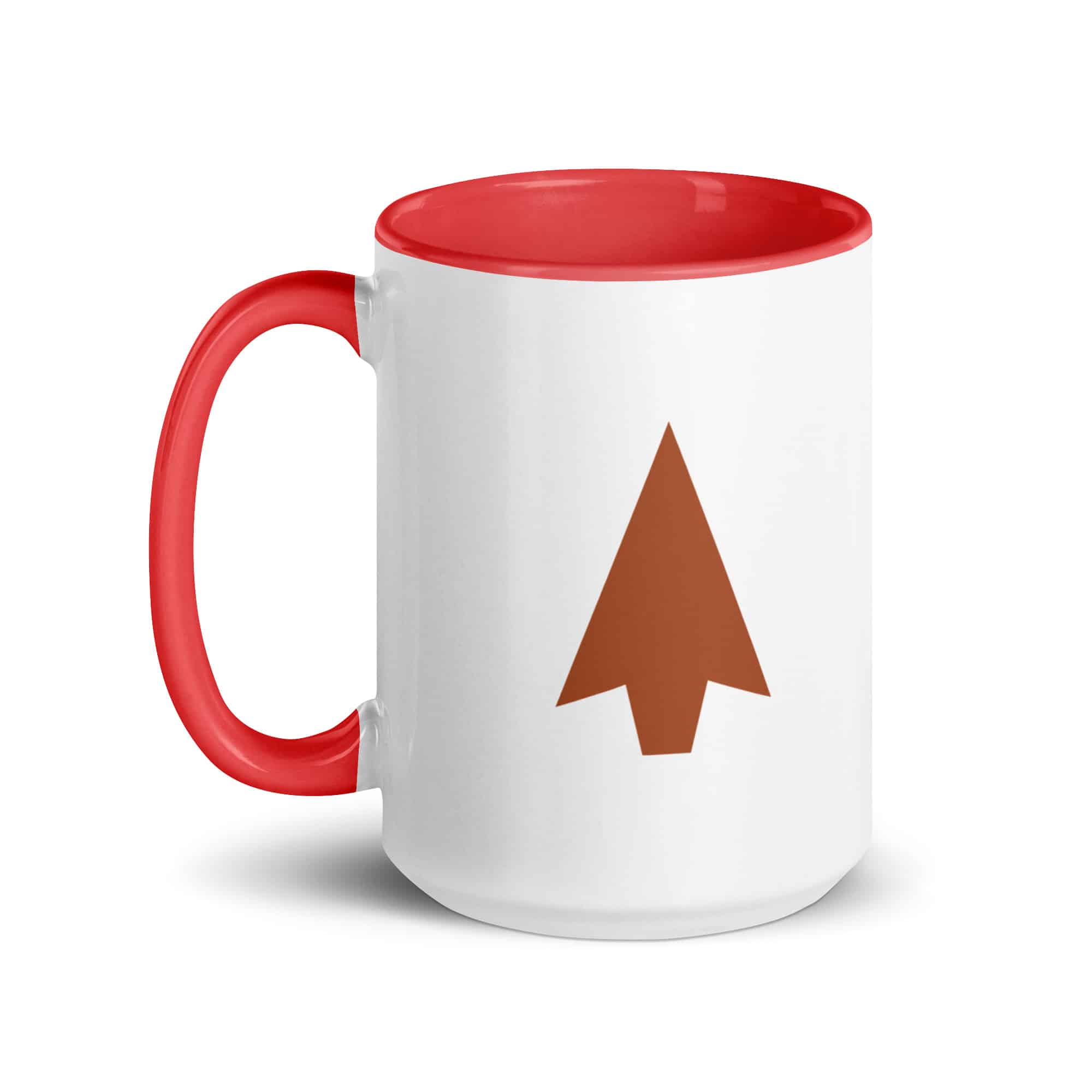 Terracotta Solid Arrowhead Color Inside Mug