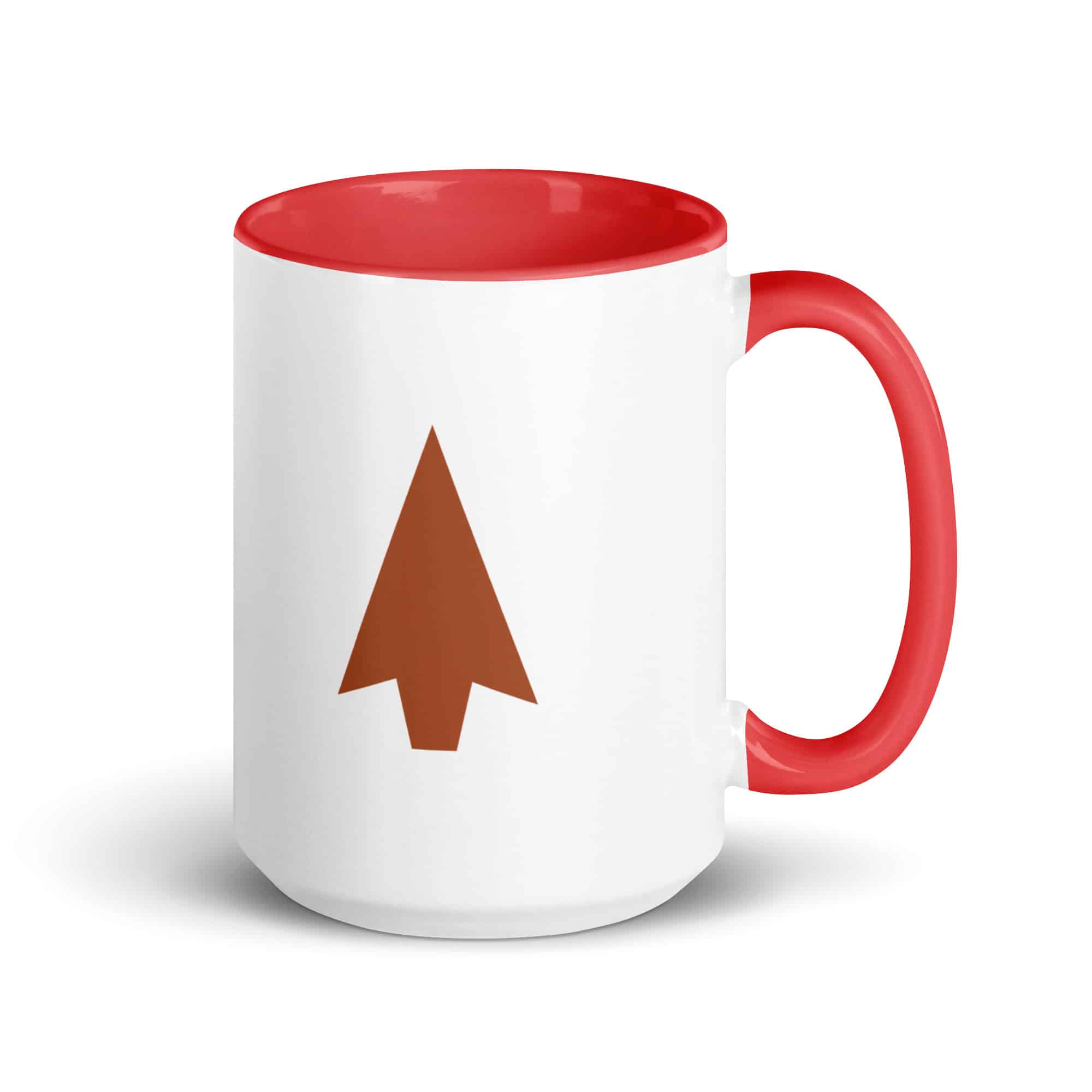 Terracotta Solid Arrowhead Color Inside Mug