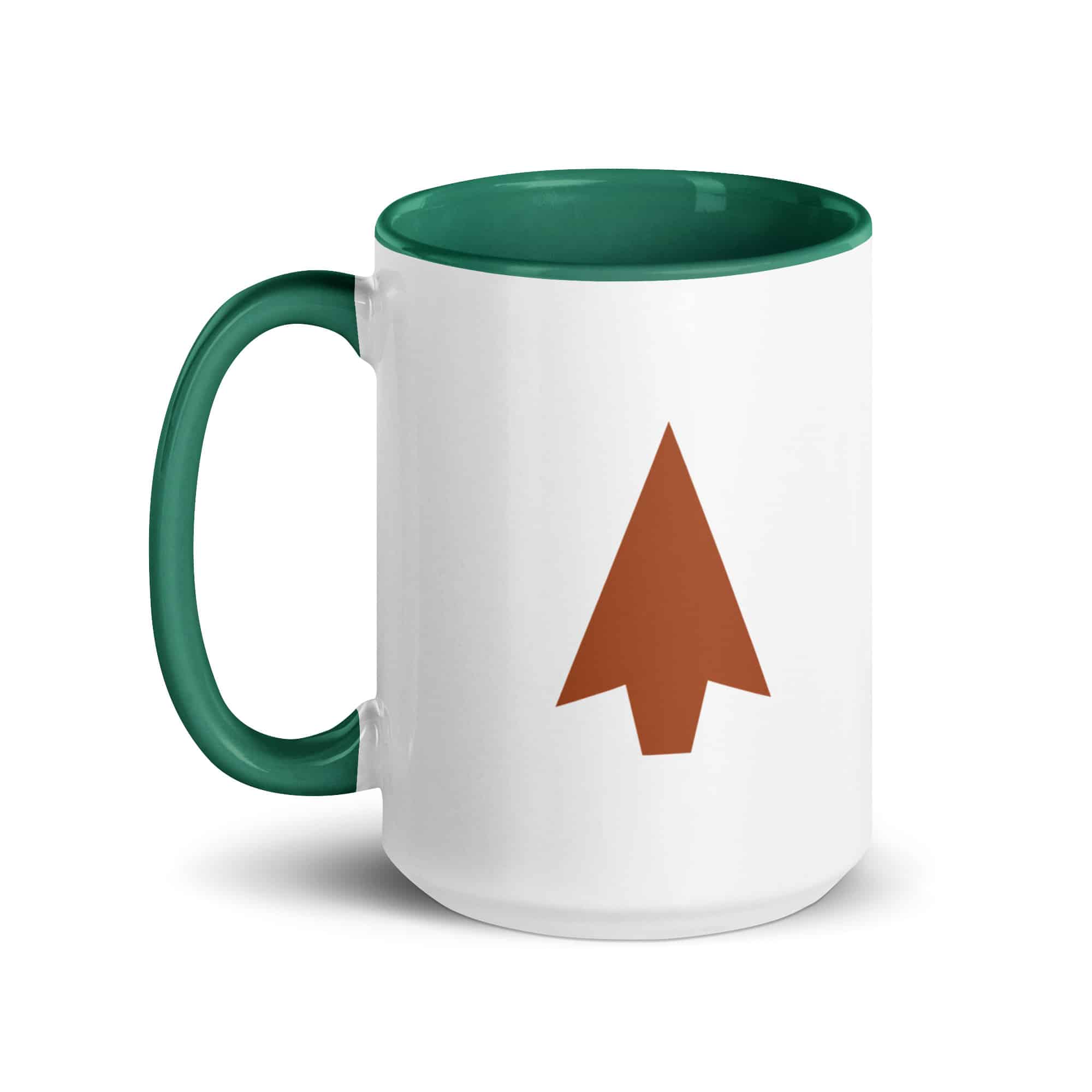 Terracotta Solid Arrowhead Color Inside Mug