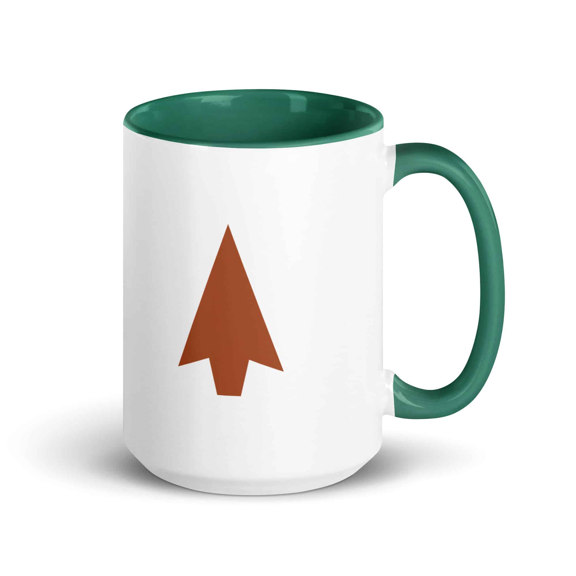 Terracotta Solid Arrowhead Color Inside Mug