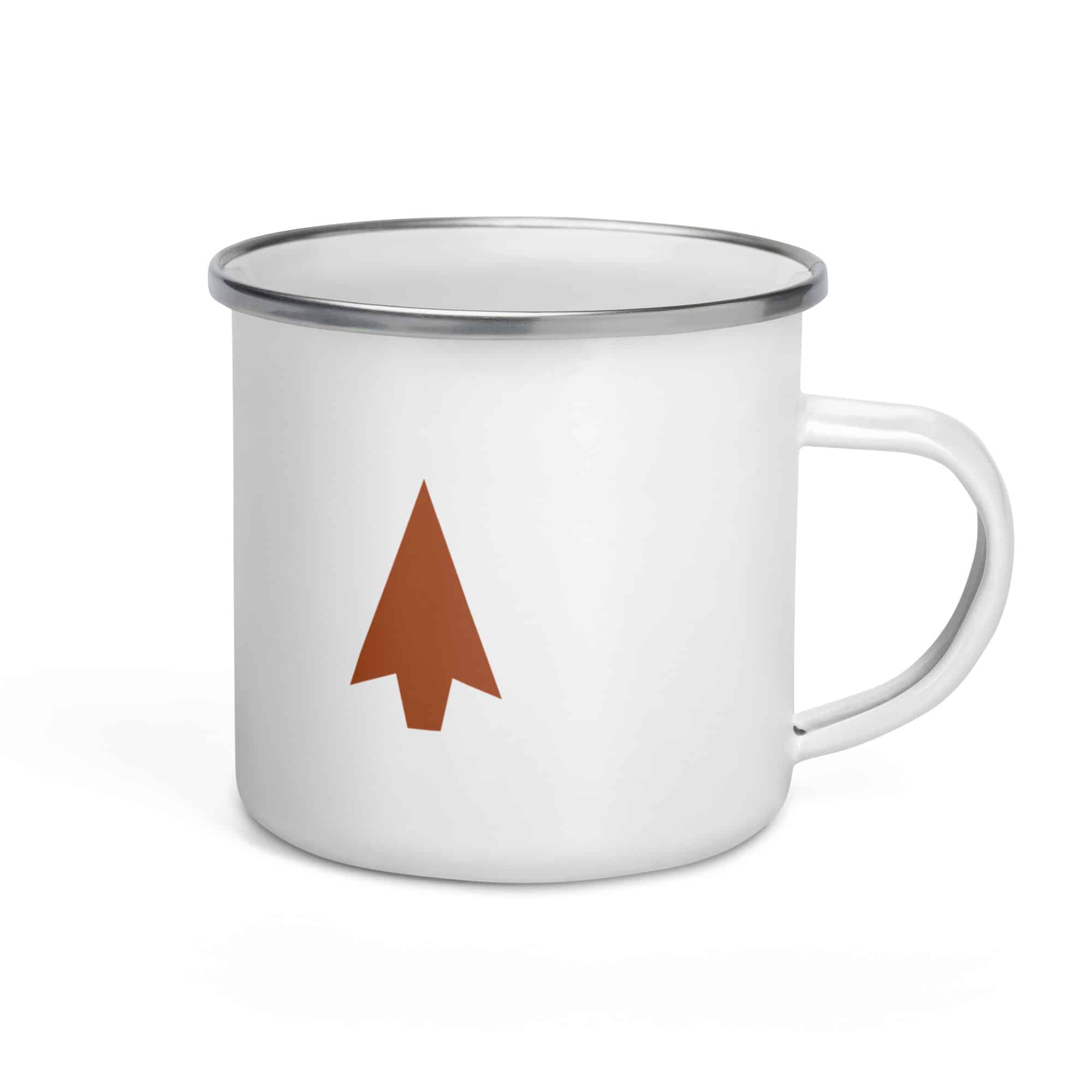 Terracotta Solid Arrowhead Enamel Camp Mug