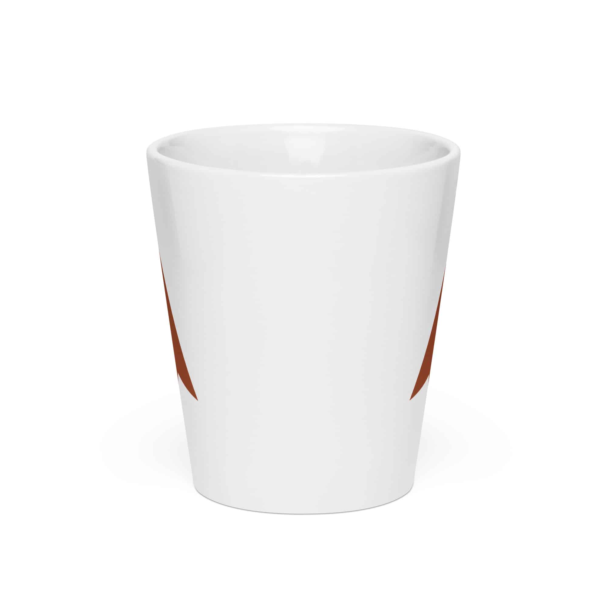 Terracotta Solid Arrowhead Latte Mug