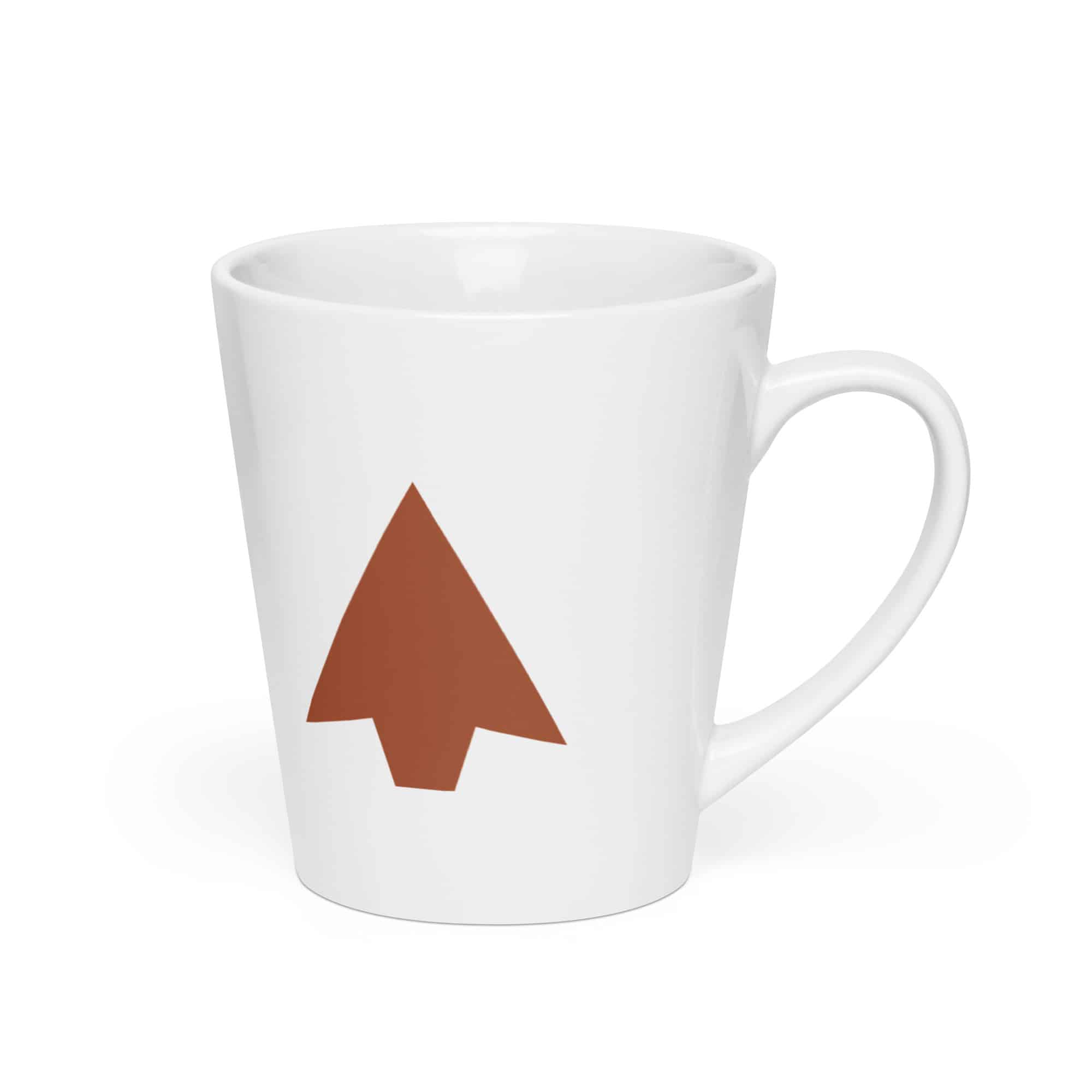 Terracotta Solid Arrowhead Latte Mug