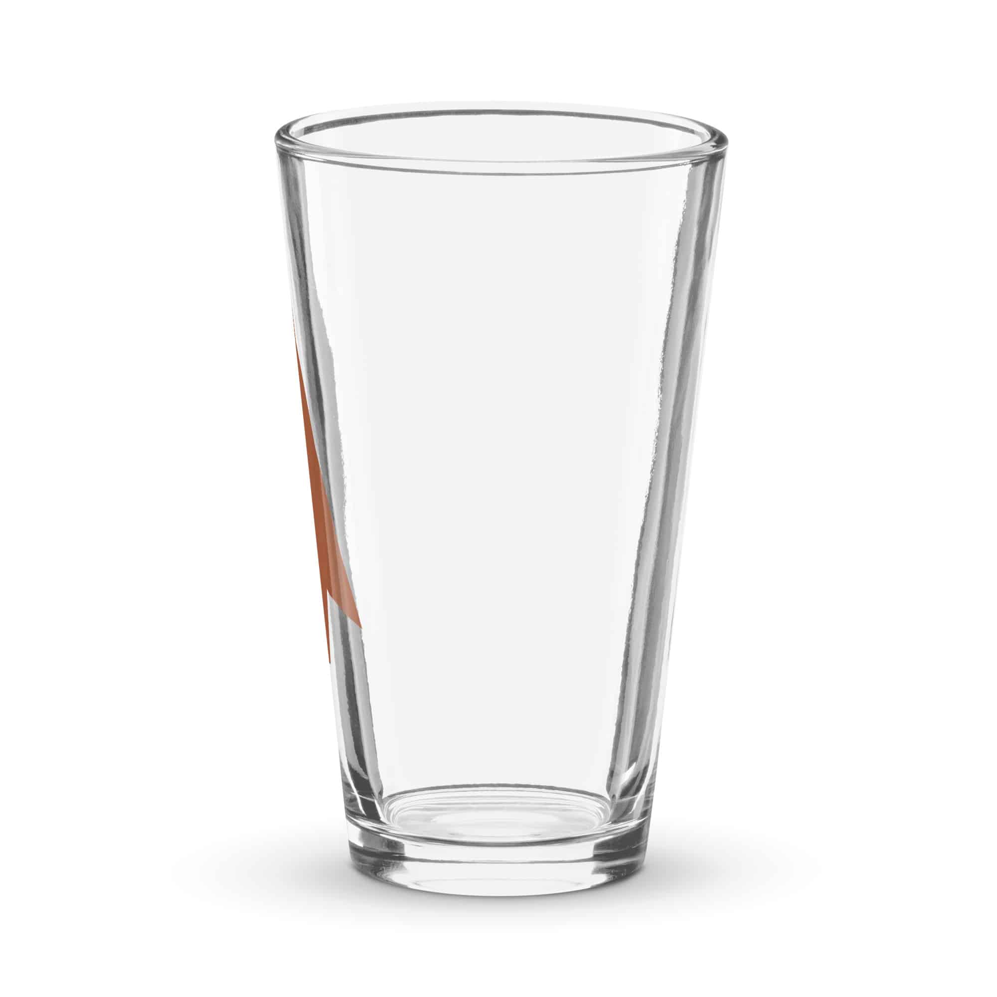Terracotta Solid Arrowhead Pint Glass