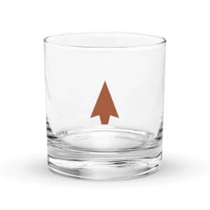 01 Solid Arrowhead Terracotta Rocks Glass - 10.5 oz - Main