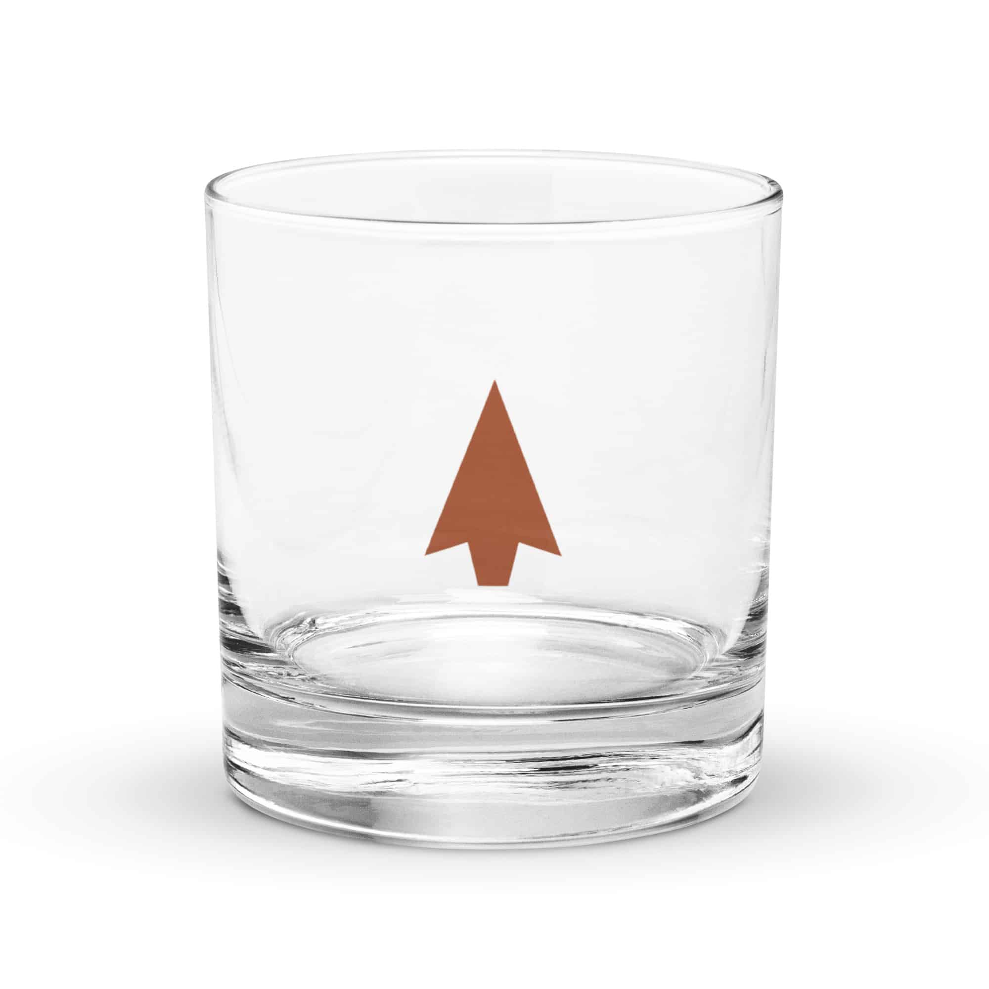 Terracotta Solid Arrowhead Rocks Glass