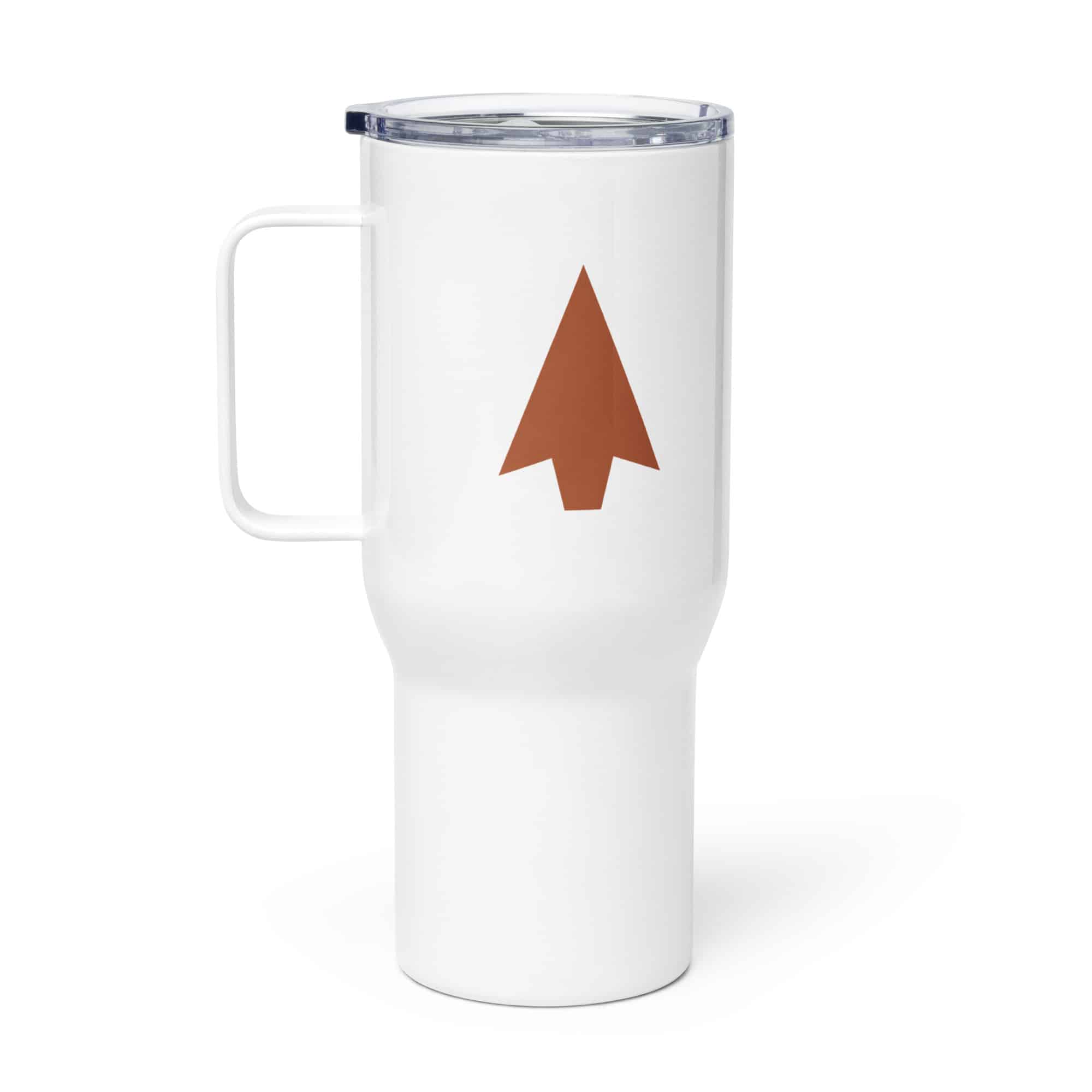 Terracotta Solid Arrowhead Travel Mug
