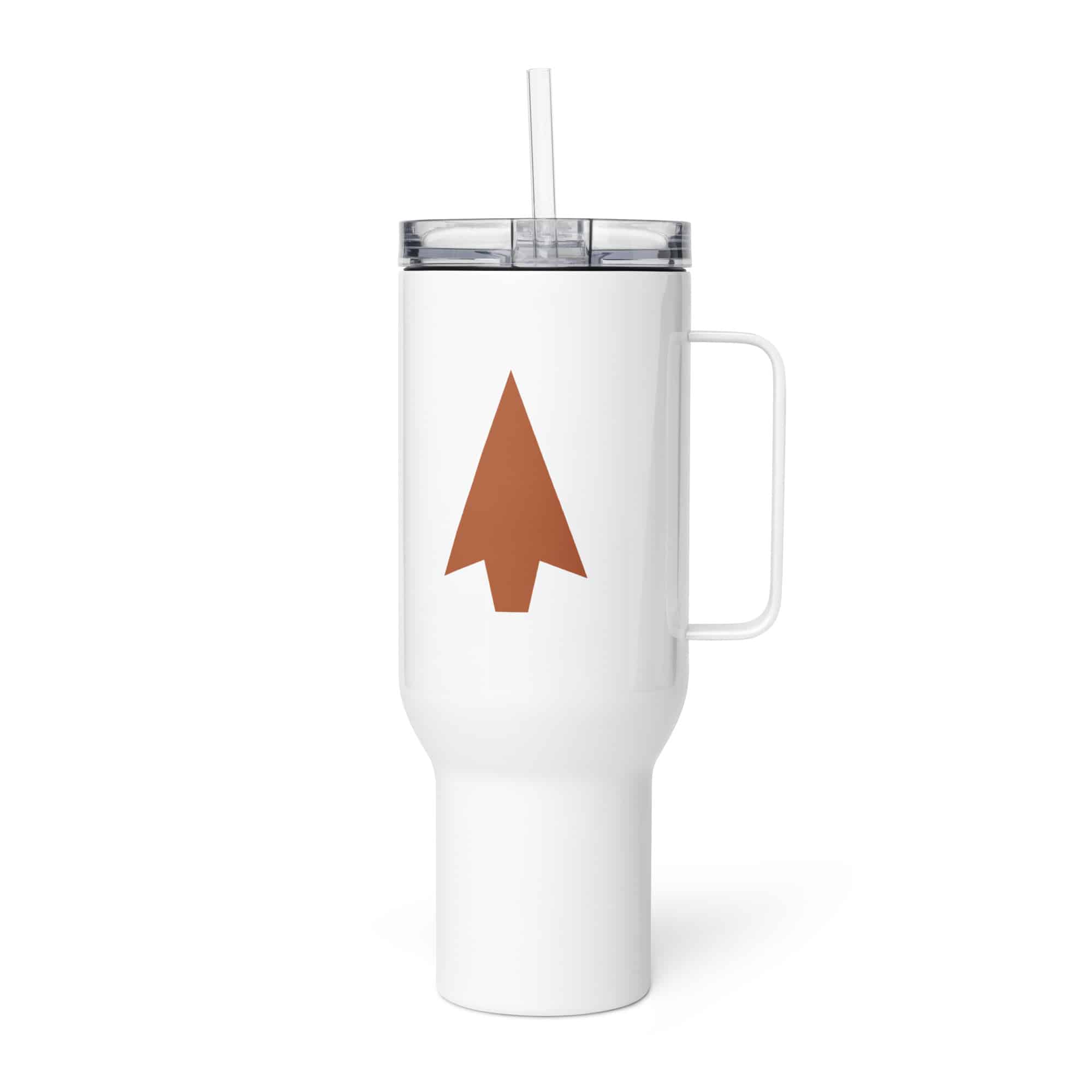 Terracotta Solid Arrowhead Travel Mug