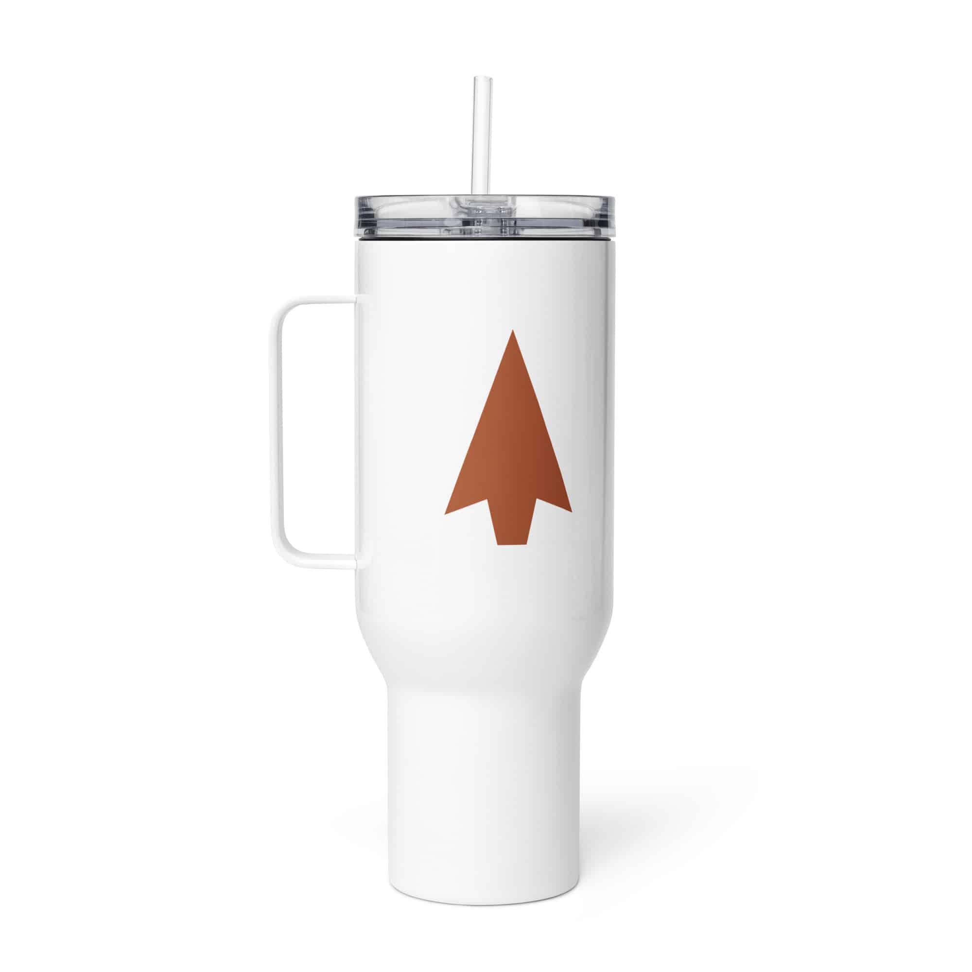 Terracotta Solid Arrowhead Travel Mug
