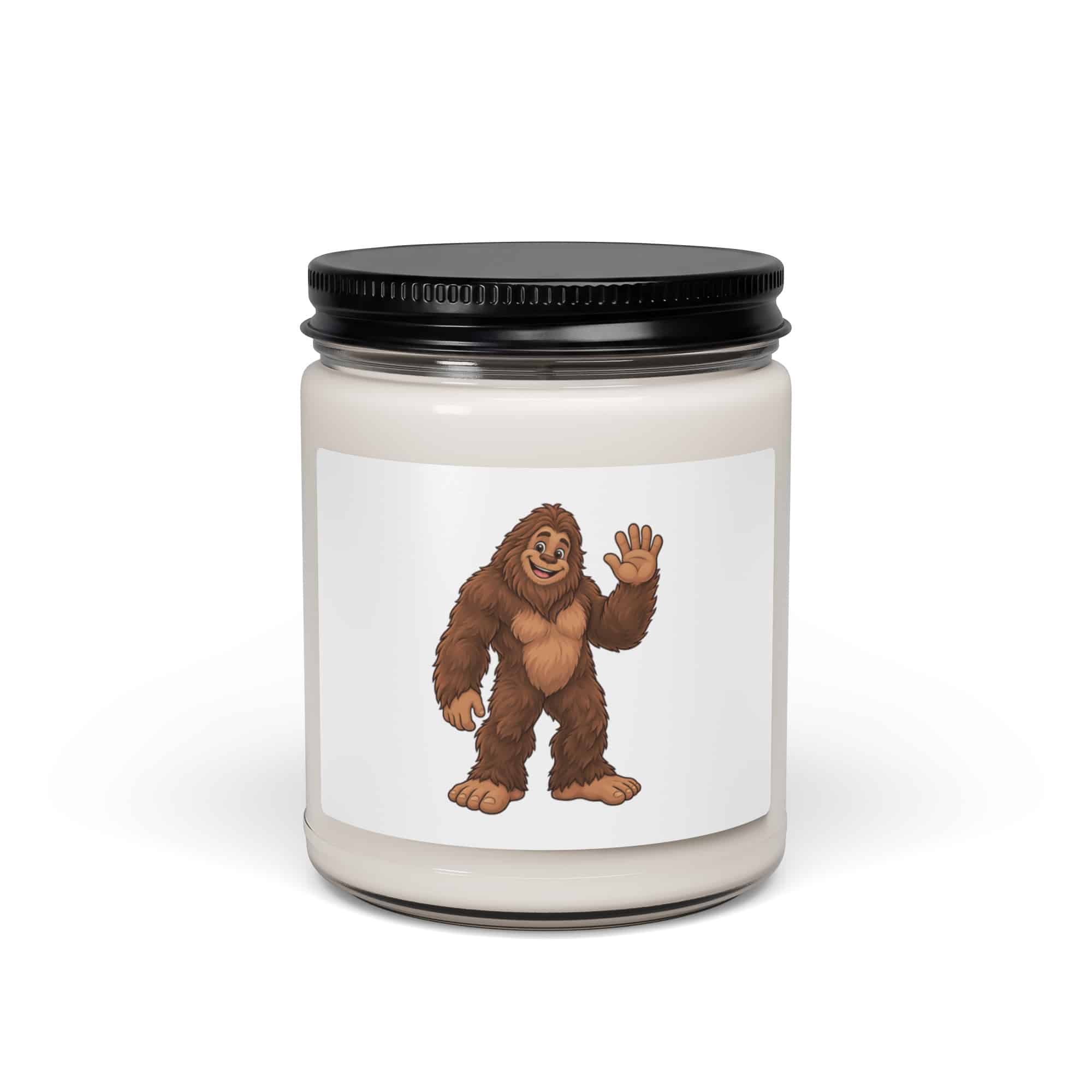 Friendly Waving Bigfoot Candle