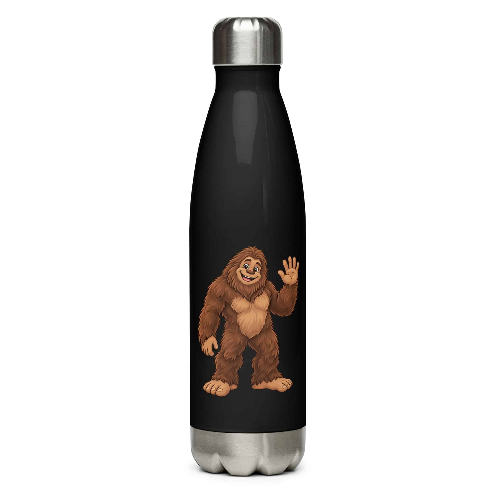 Friendly Waving Bigfoot Water Bottle