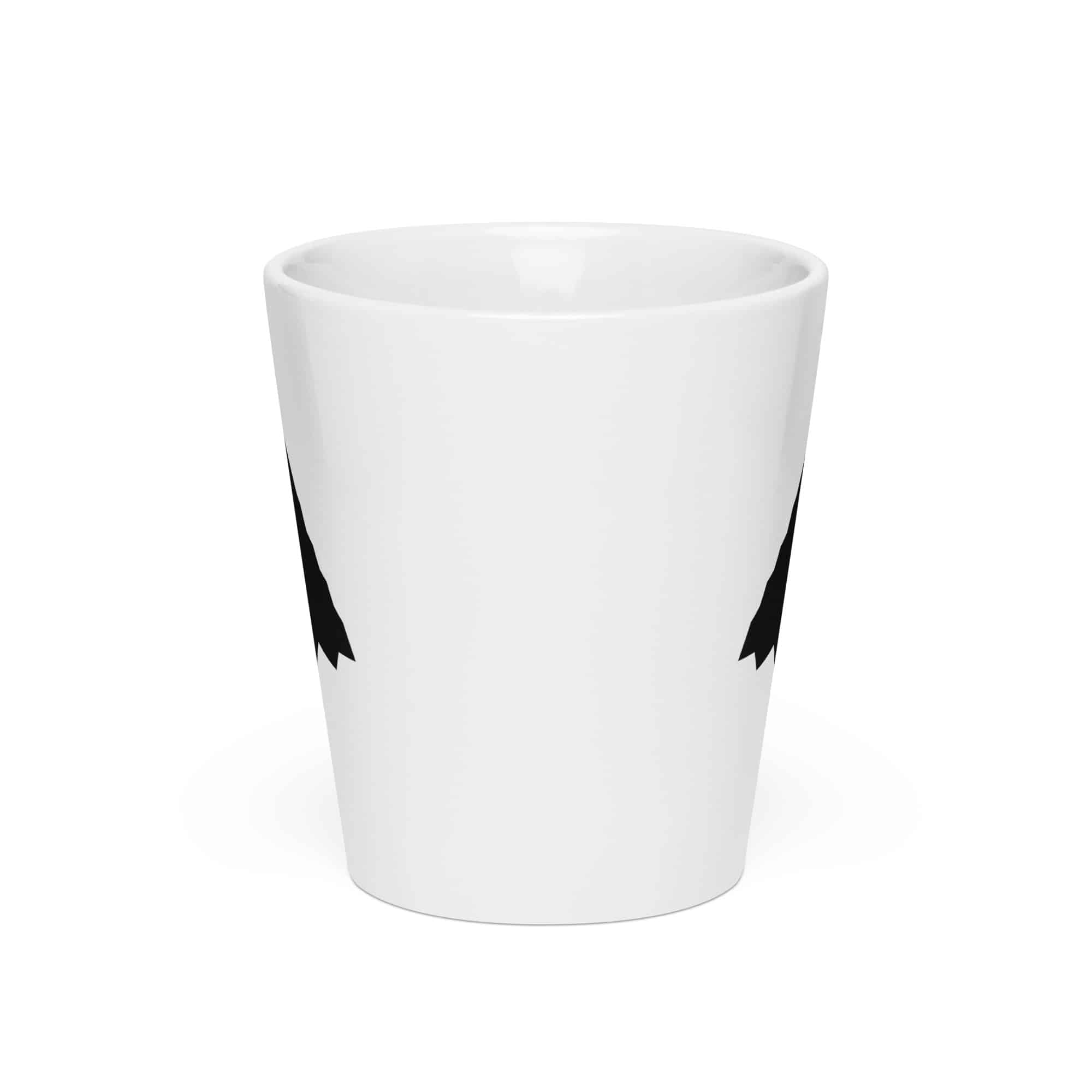Black Knapped Flint Arrowhead Latte Mug