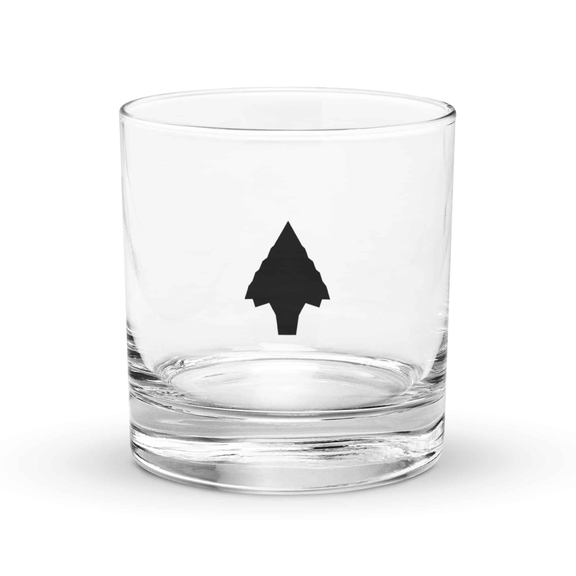 Black Knapped Flint Arrowhead Rocks Glass