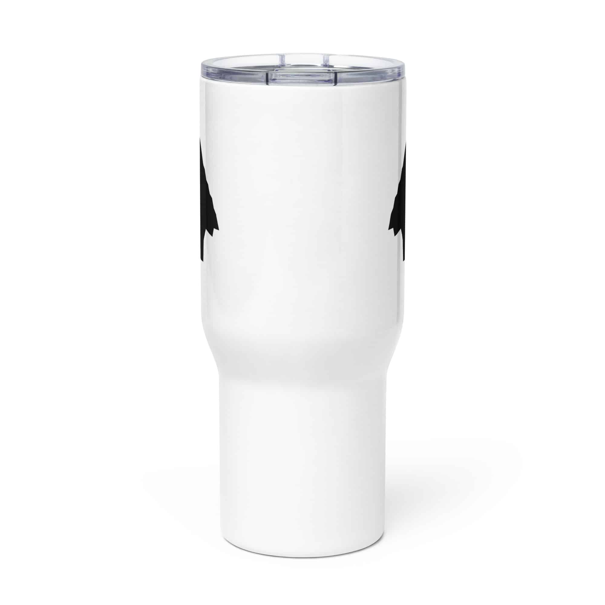 Black Knapped Flint Arrowhead Travel Mug