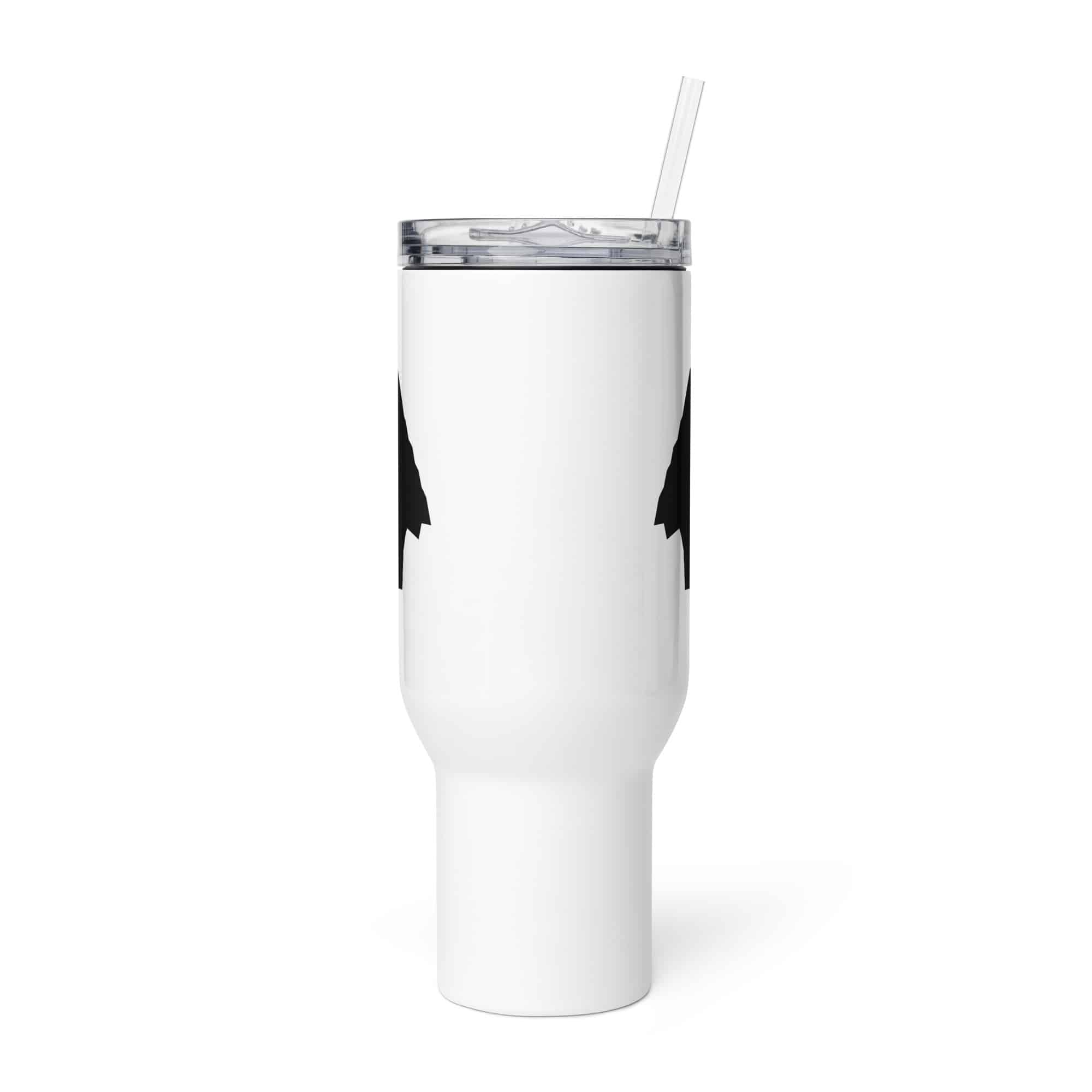 Black Knapped Flint Arrowhead Travel Mug