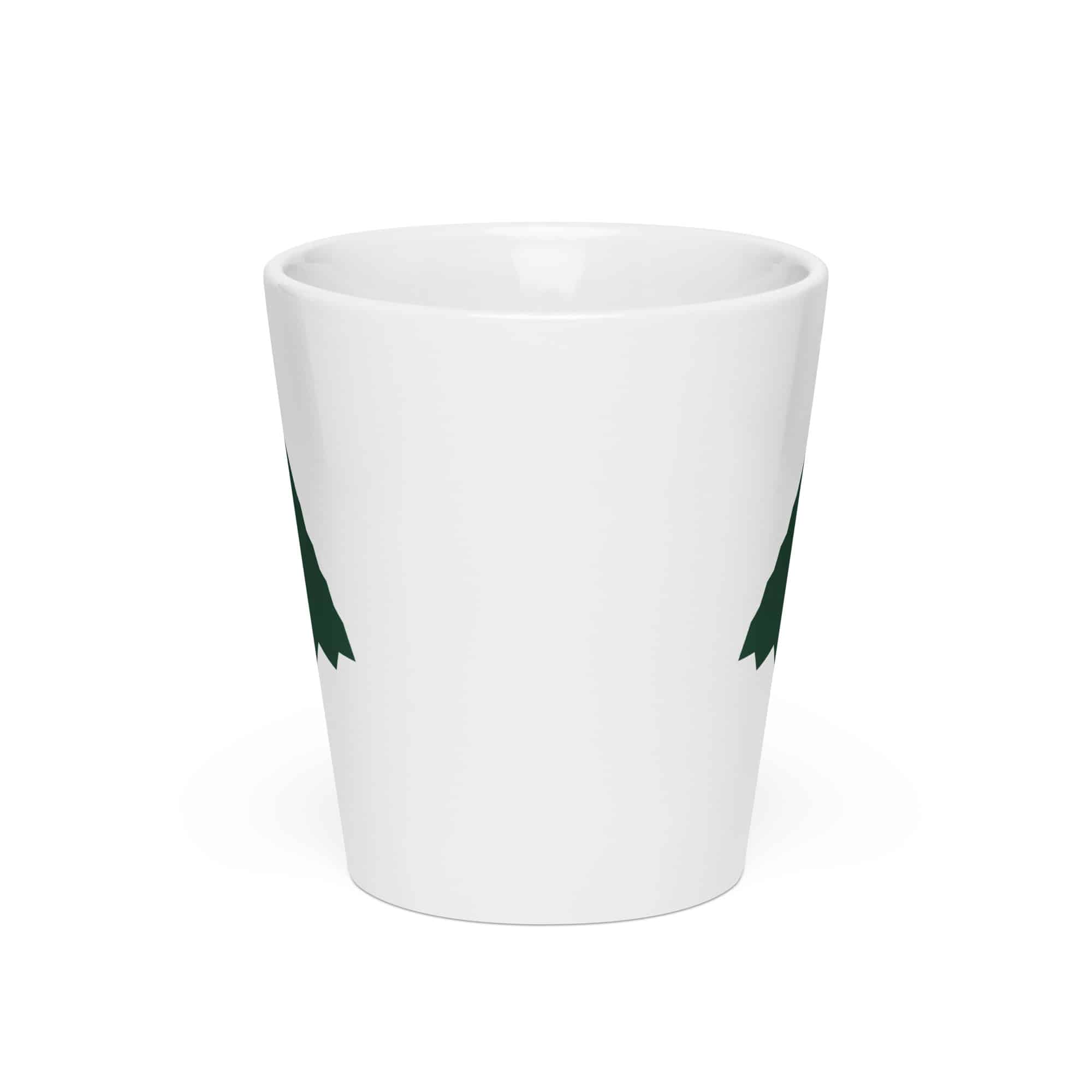 Forest Green Knapped Flint Arrowhead Latte Mug