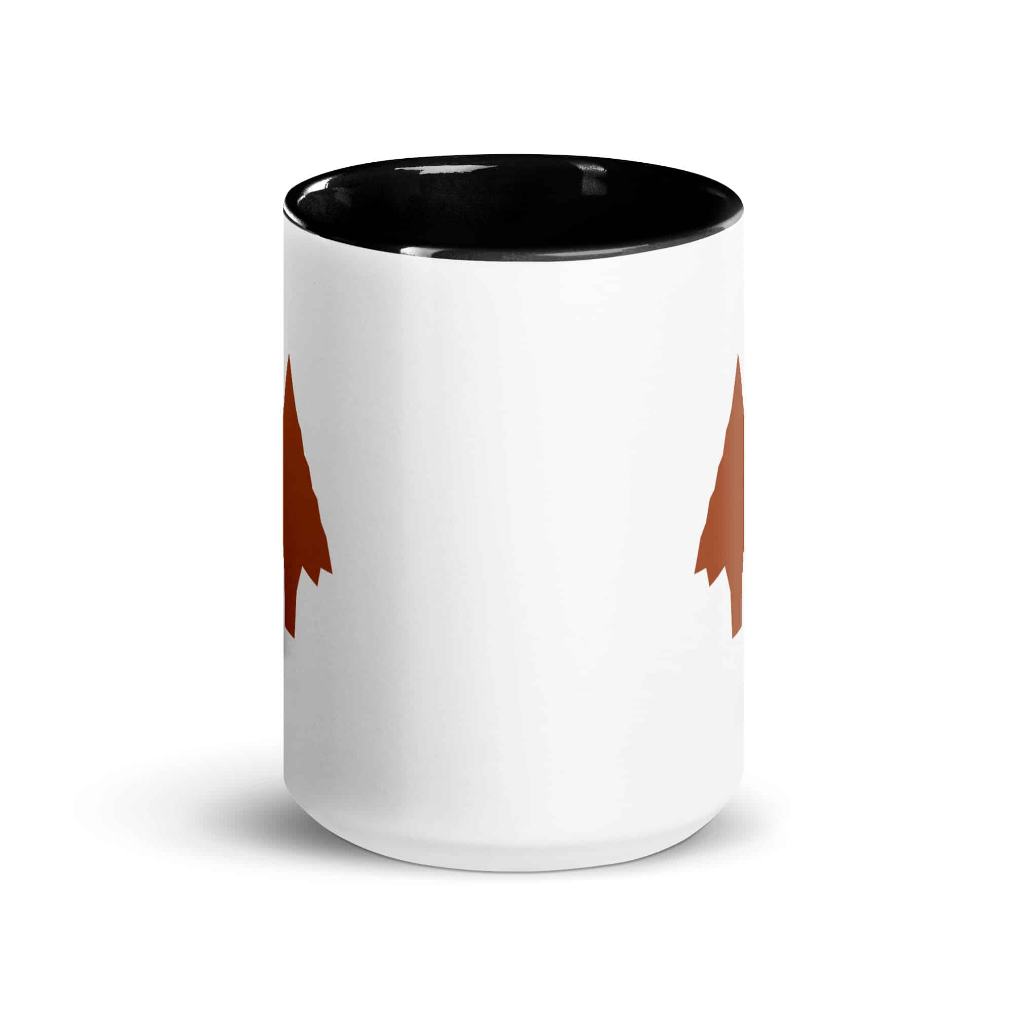 Terracotta Knapped Flint Arrowhead Color Inside Mug